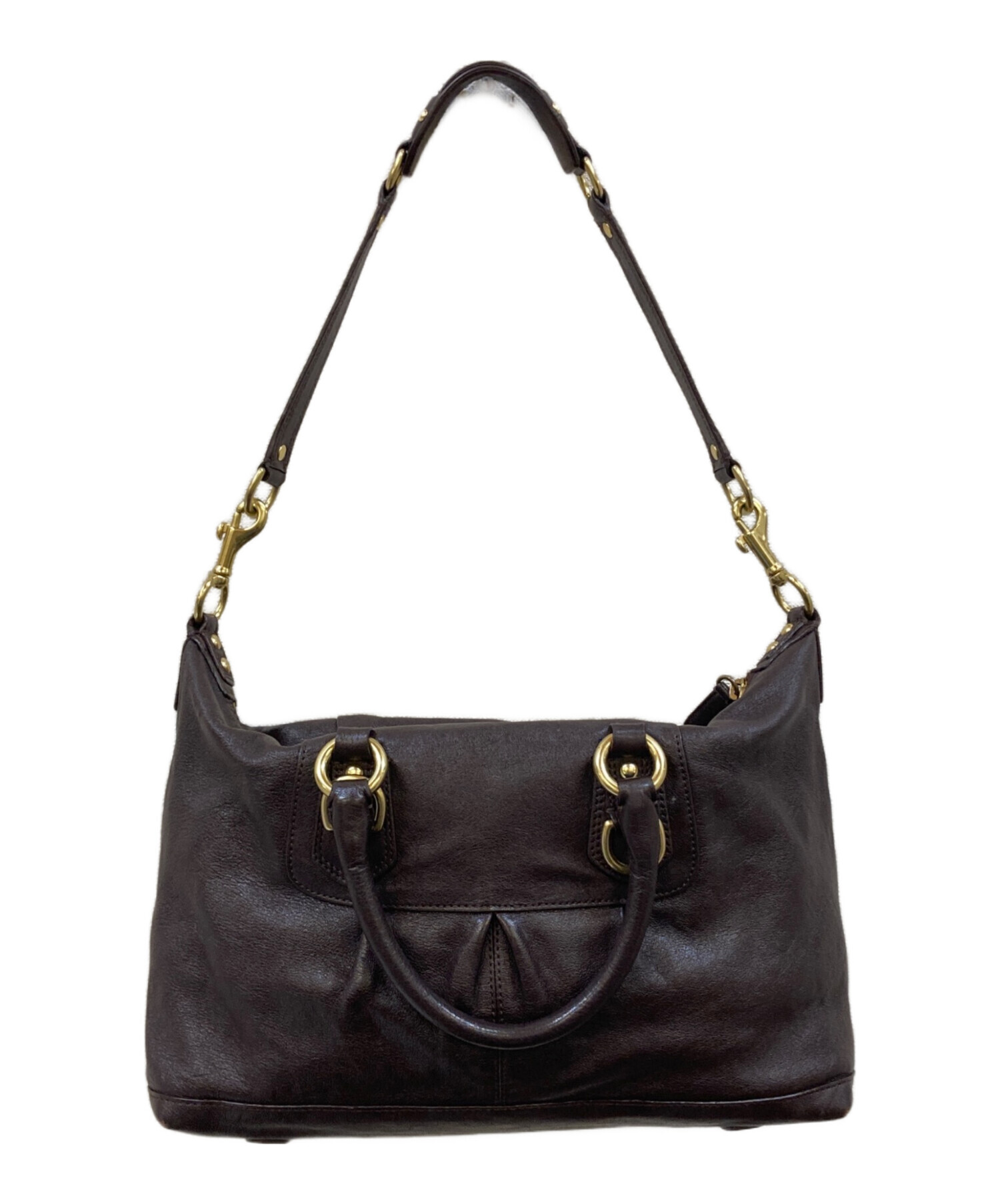 【再出品ページ】COACH アシュレイ F15445 2way バック レザー 中古・古着通販】COACH (コーチ) アシュレイ レザー サッチェル 2WAY