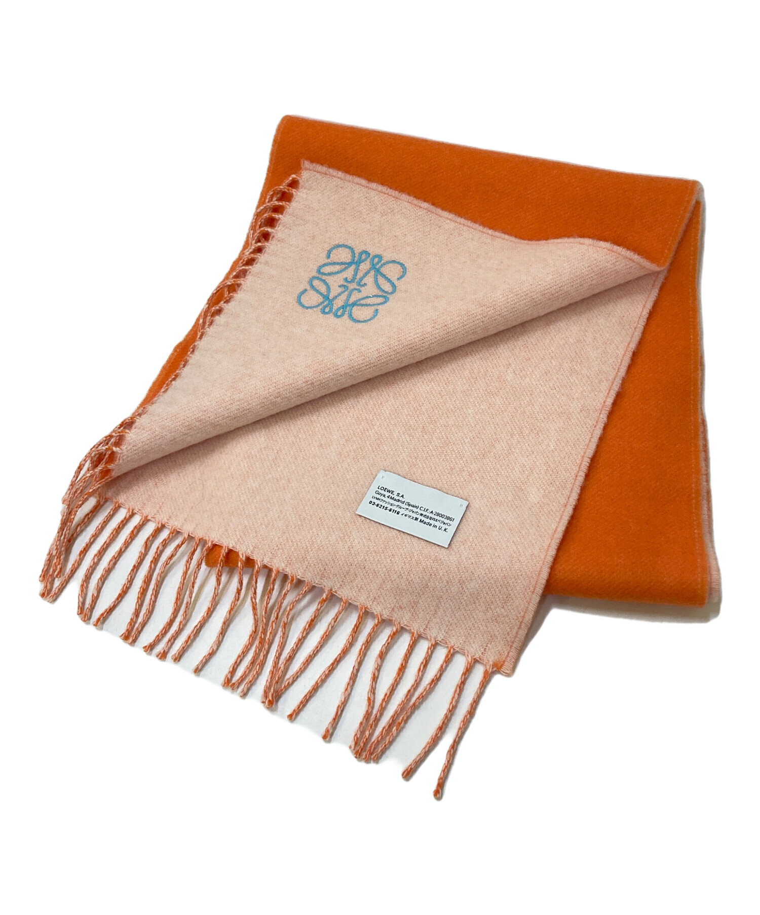 中古・古着通販】LOEWE (ロエベ) アナグラム ウールカシミヤマフラー