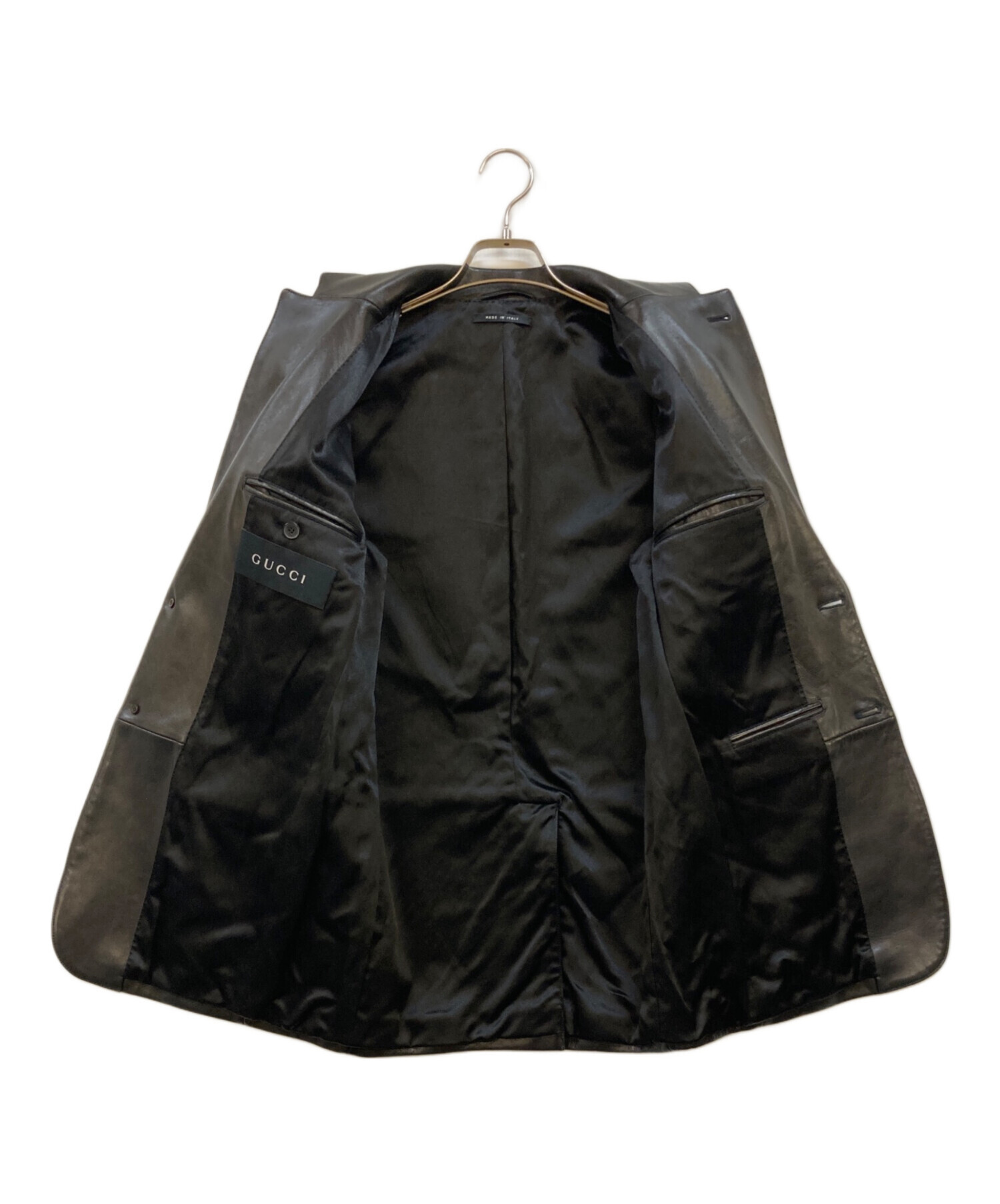 中古・古着通販】GUCCI (グッチ) ラムレザー2Bテーラードジャケット 