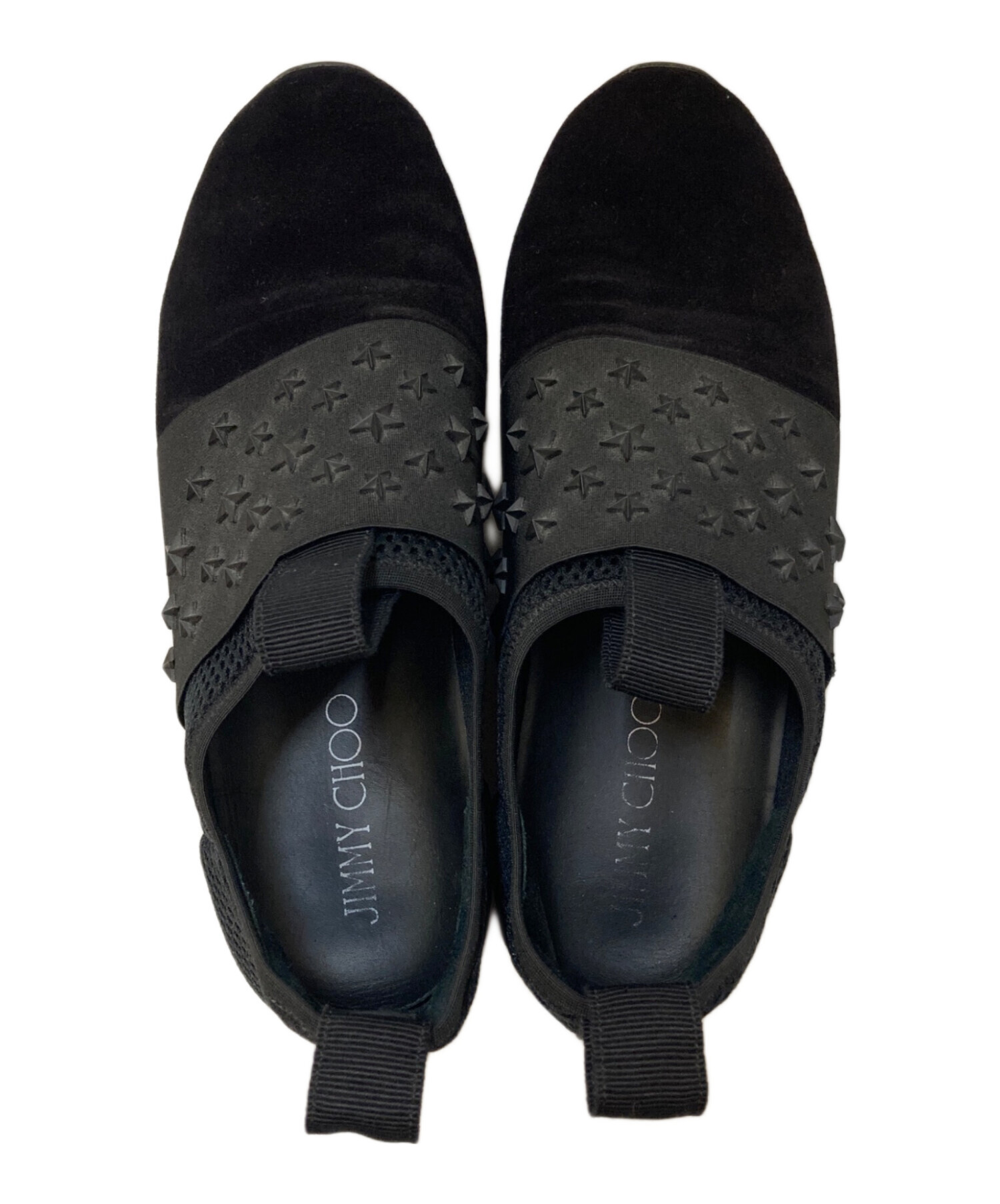 中古・古着通販】JIMMY CHOO (ジミーチュウ) スタッズ スリッポン