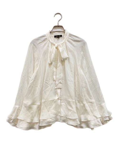 中古・古着通販】DRAWER (ドゥロワー) シルク比翼ボウタイシャツ