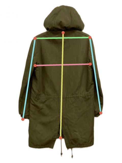 中古・古着通販】A.P.C. (アーペーセー) 裏ボアモッズコート オリーブ