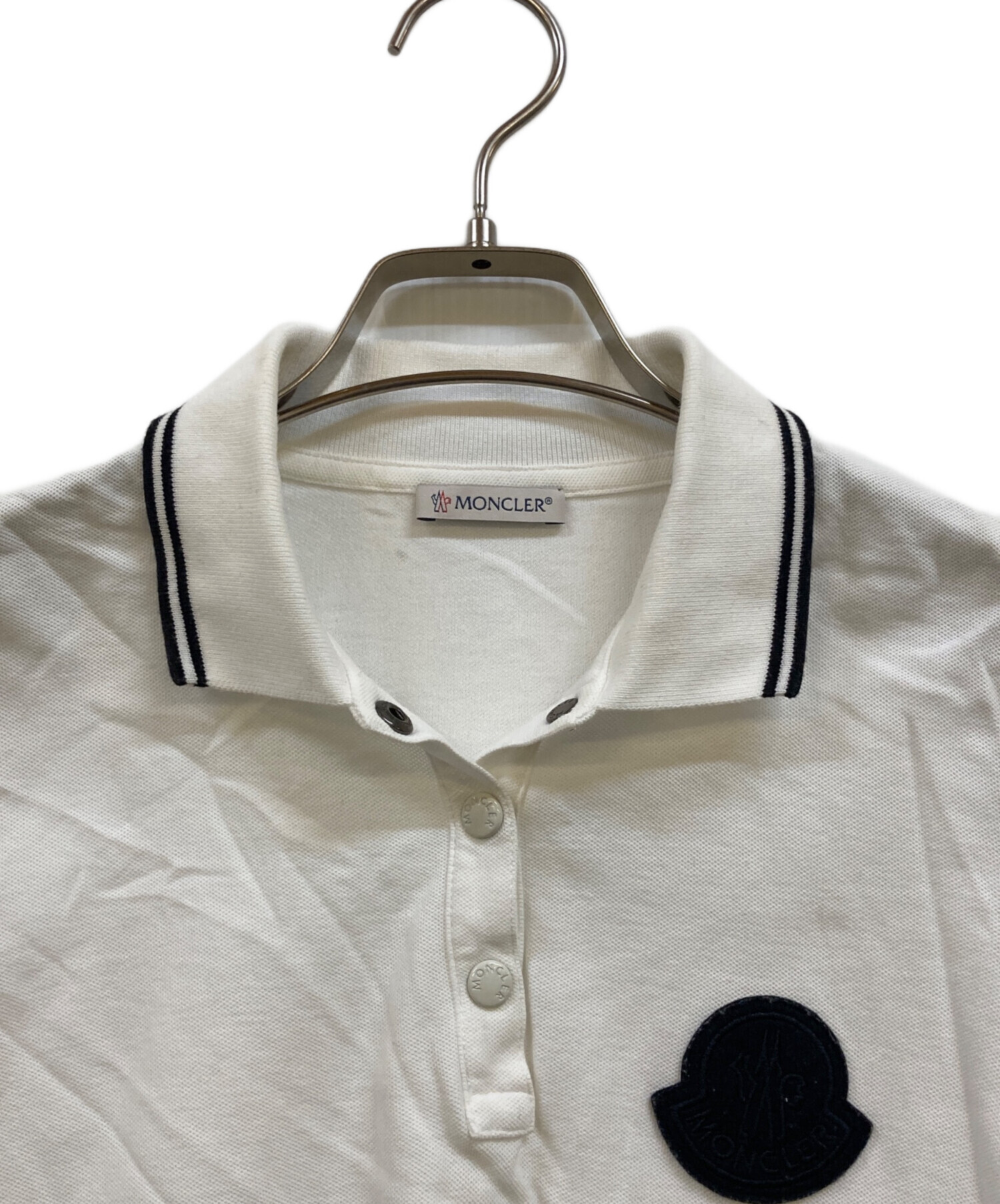 中古・古着通販】MONCLER (モンクレール) アップリケポロシャツ