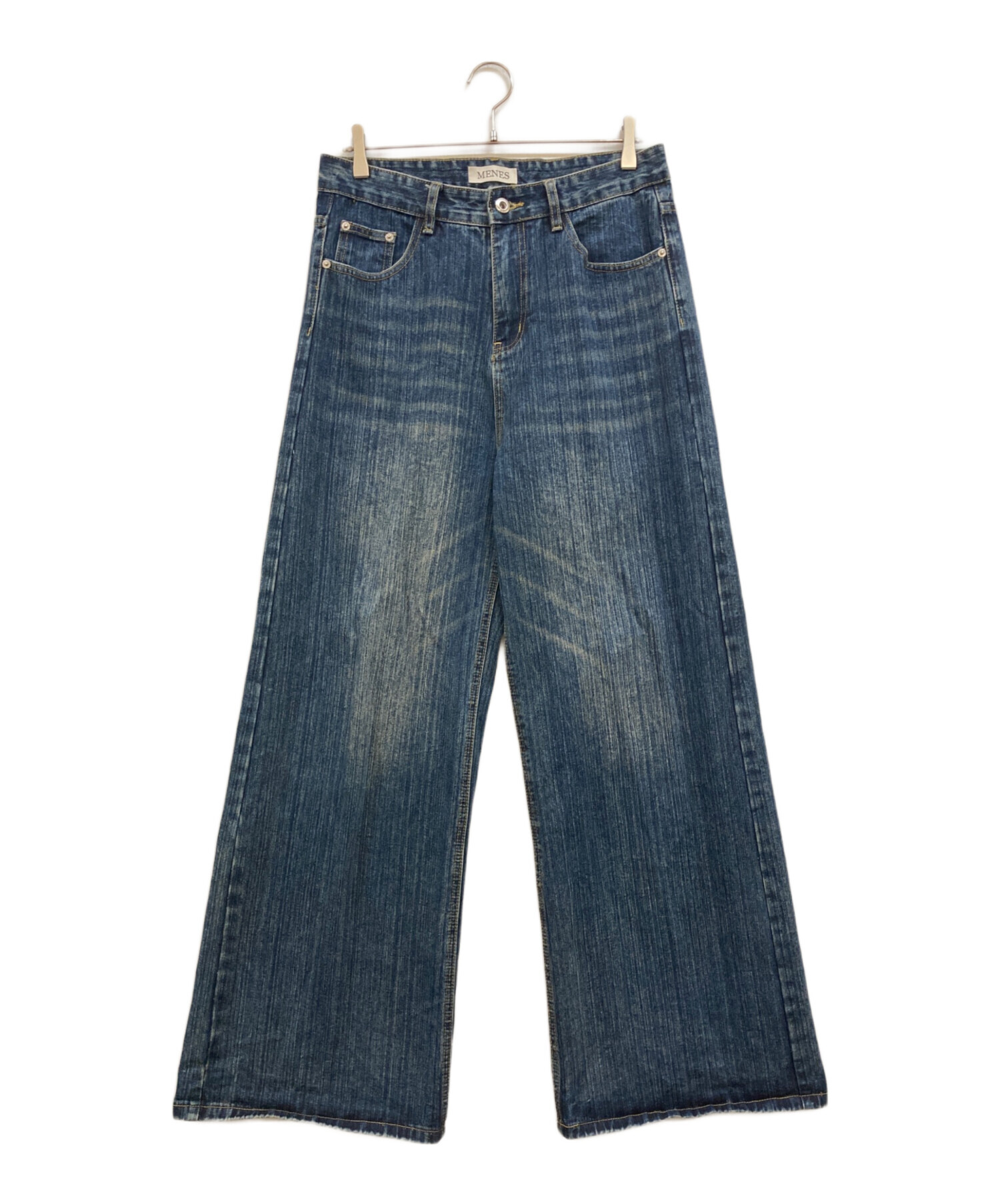中古・古着通販】MENES (メネス) バギーデニムパンツ インディゴ