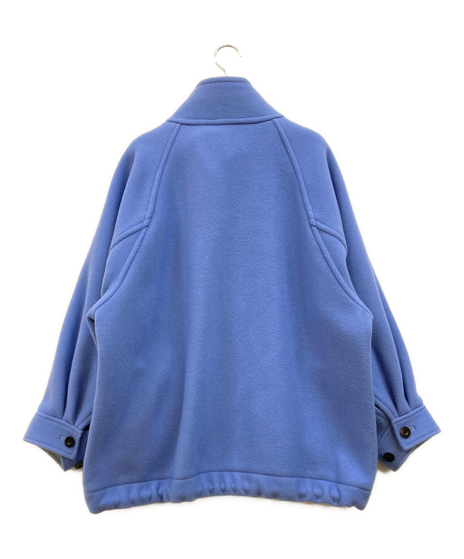 中古・古着通販】HYKE (ハイク) DOUBLE FACE DUFFLE ブルー サイズ:2