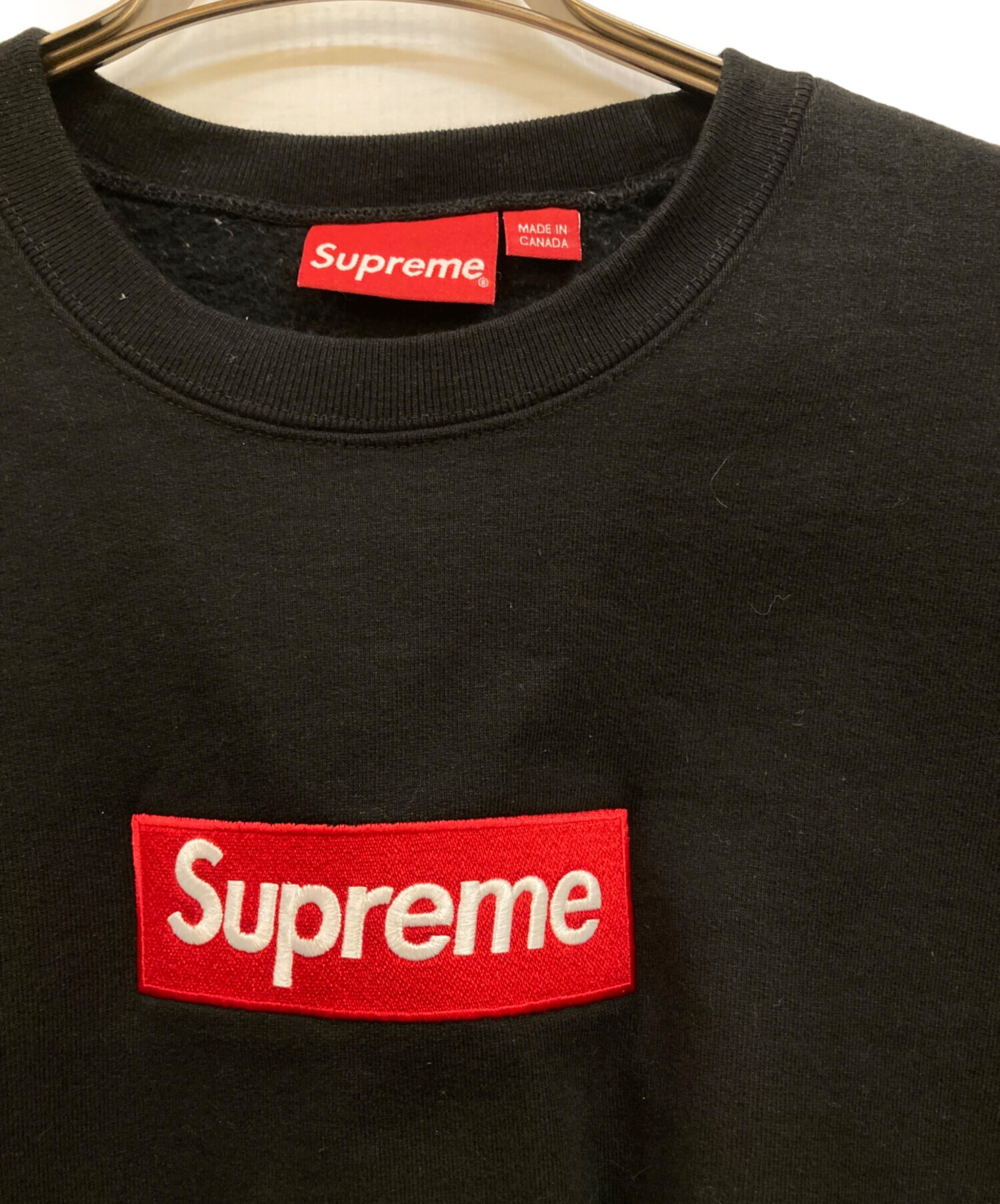 中古・古着通販】SUPREME (シュプリーム) Box Logo Crewneck ブラック