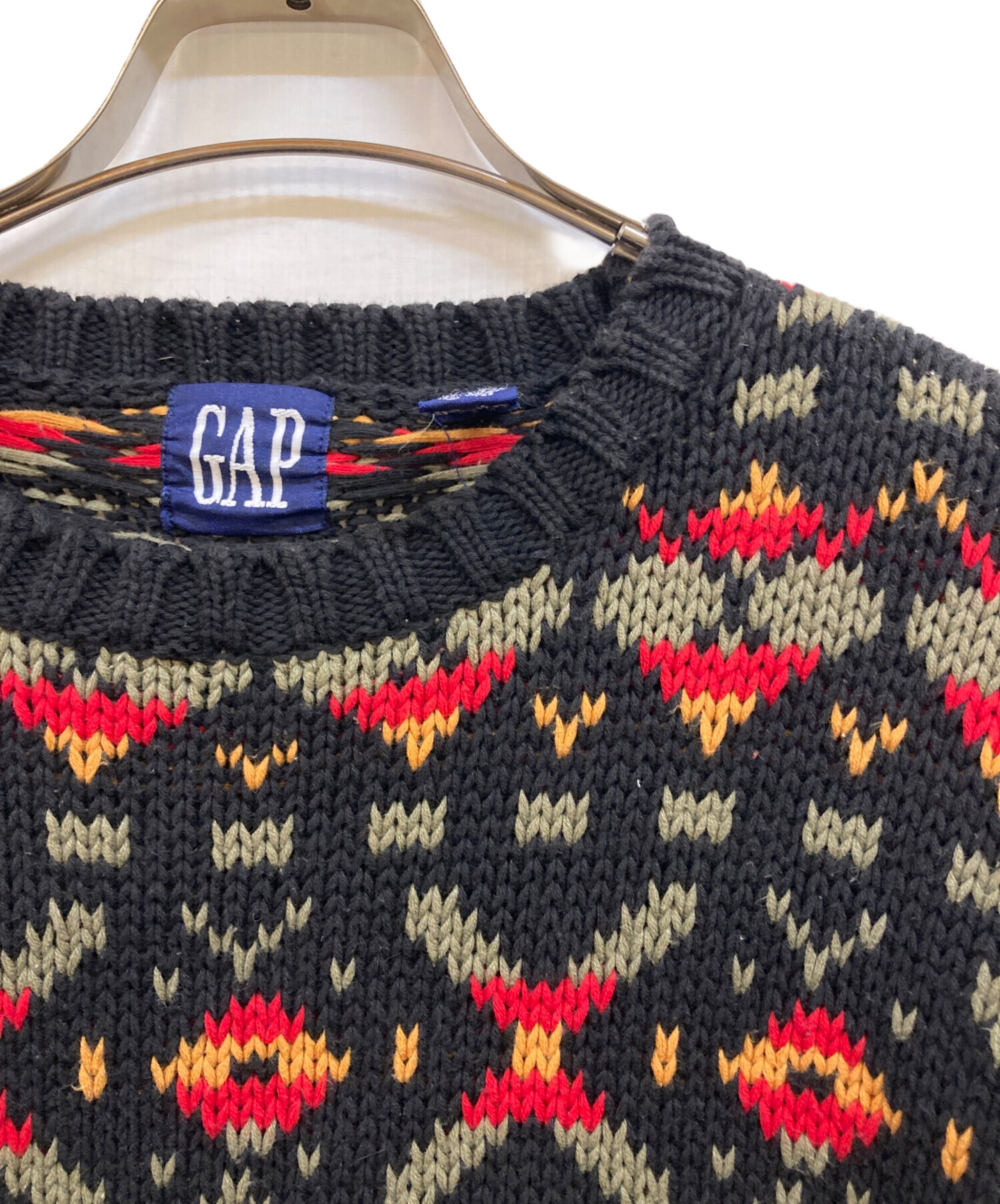 中古・古着通販】OLD GAP (オールドギャップ) コットンニット ブラック