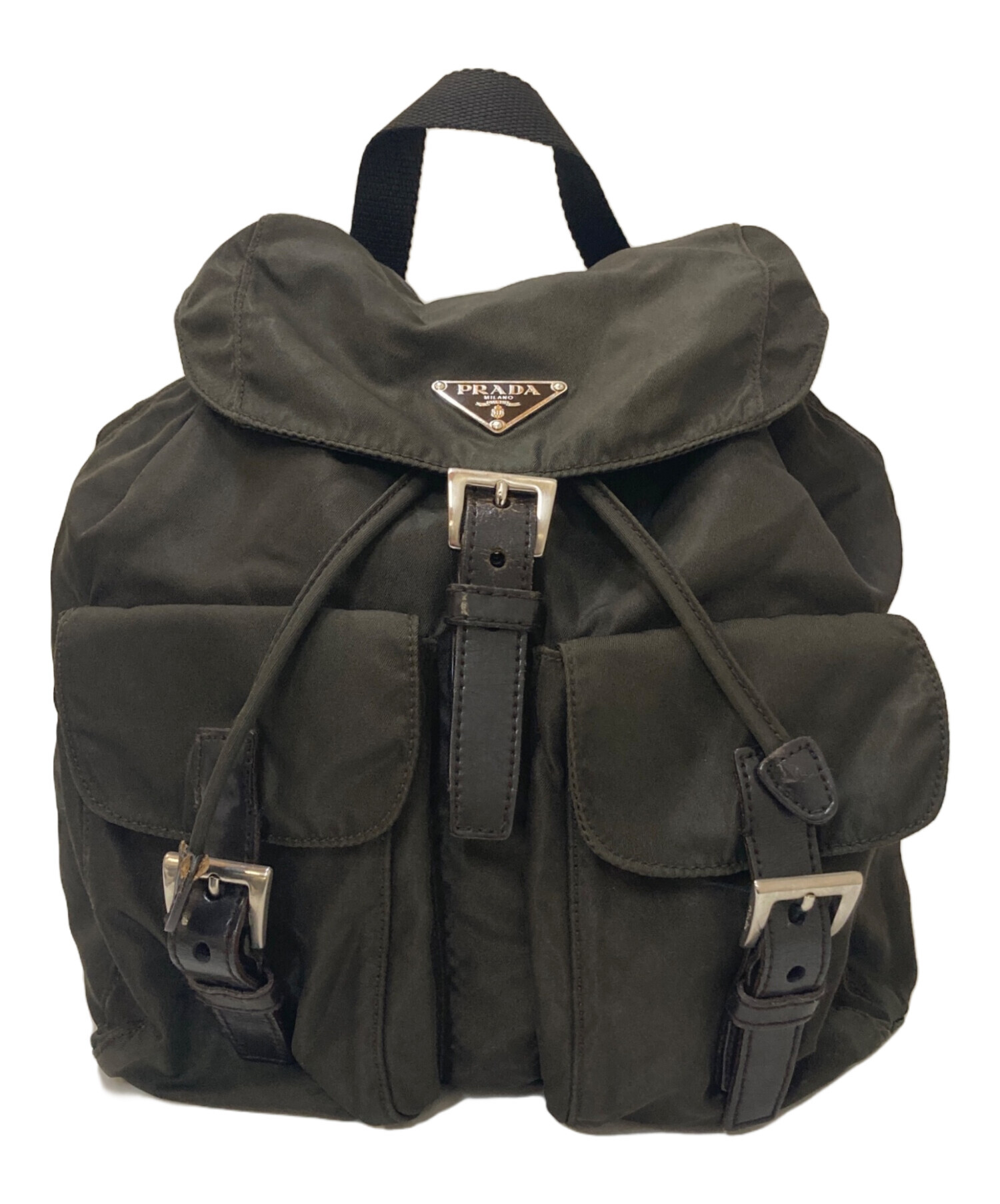 中古・古着通販】PRADA (プラダ) ナイロンミニリュック カーキ