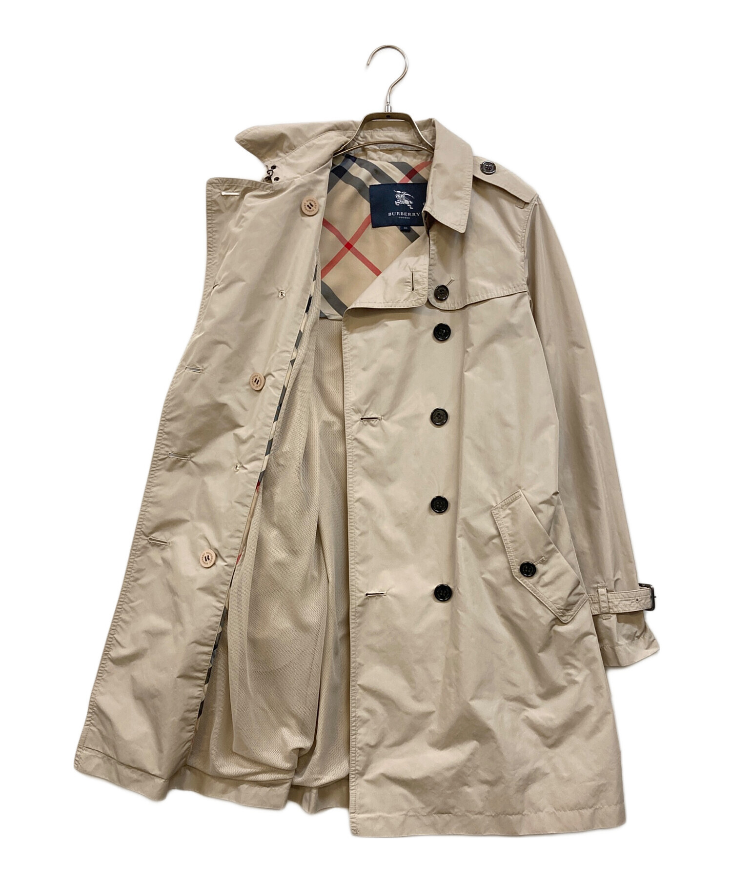 BURBERRY トレンチコート サイズ38 ベージュ 中古・古着通販】BURBERRY LONDON (バーバリーロンドン) トレンチ