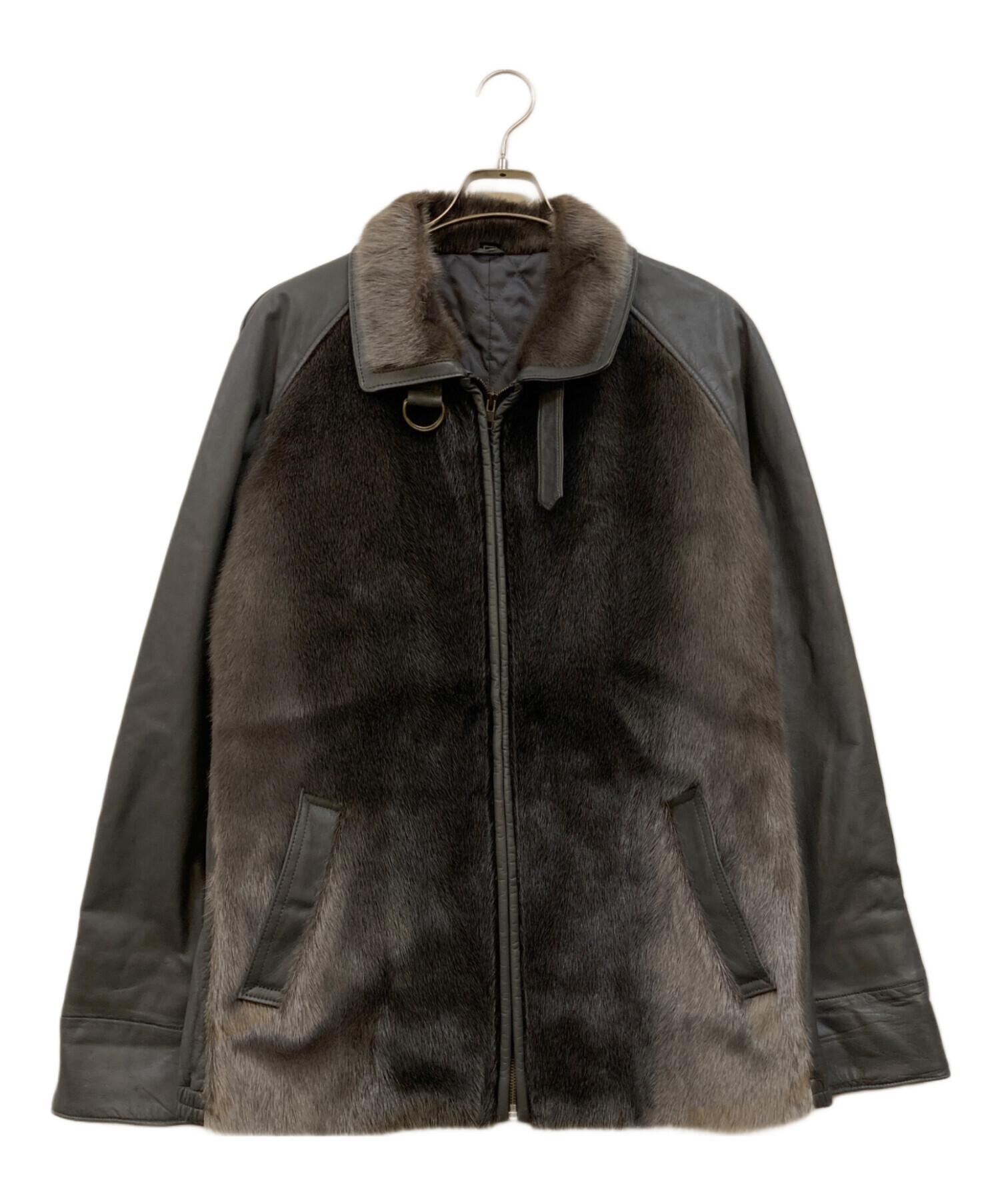 中古・古着通販】FUR COLLECTION (-) アザラシカーフ レザージャケット