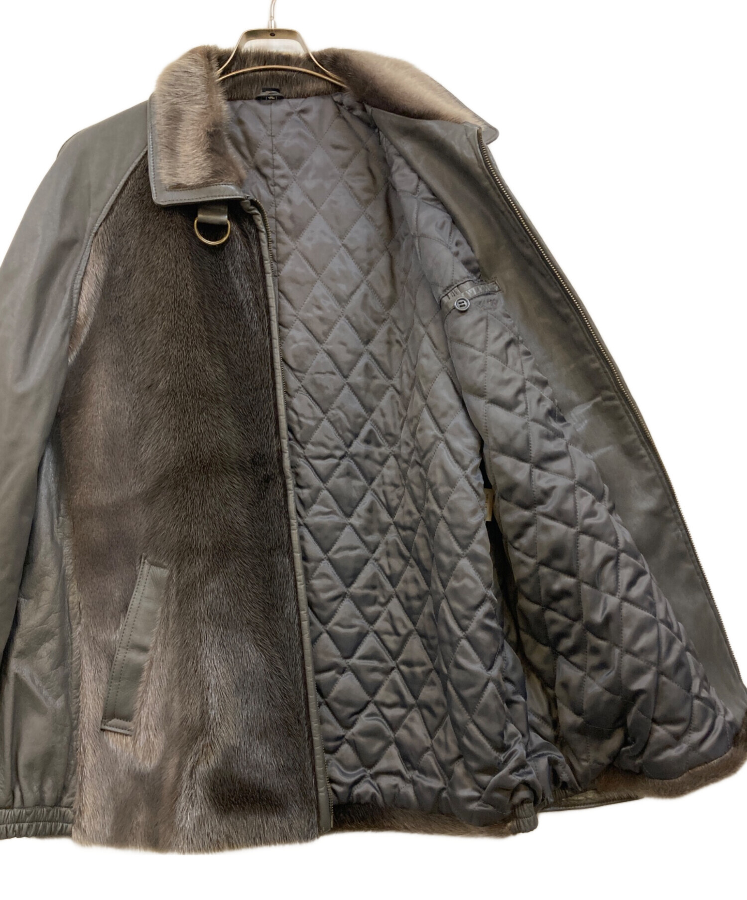 中古・古着通販】FUR COLLECTION (-) アザラシカーフ レザージャケット