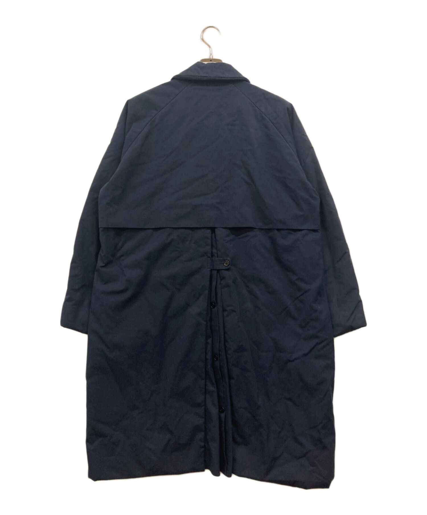 中古・古着通販】YAECA (ヤエカ) PADDING SOUTIENCOLLAR COAT ネイビー