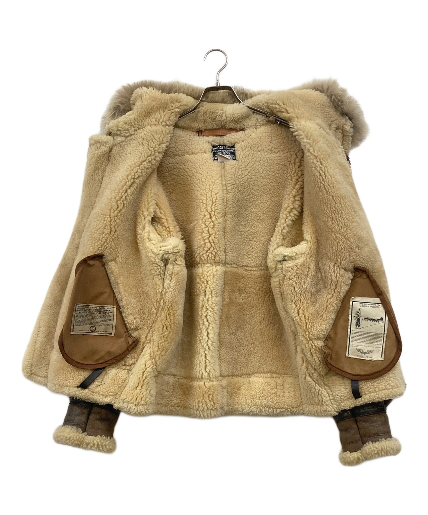 中古・古着通販】AVIREX (アヴィレックス) TYPEB-3ムートンフライト