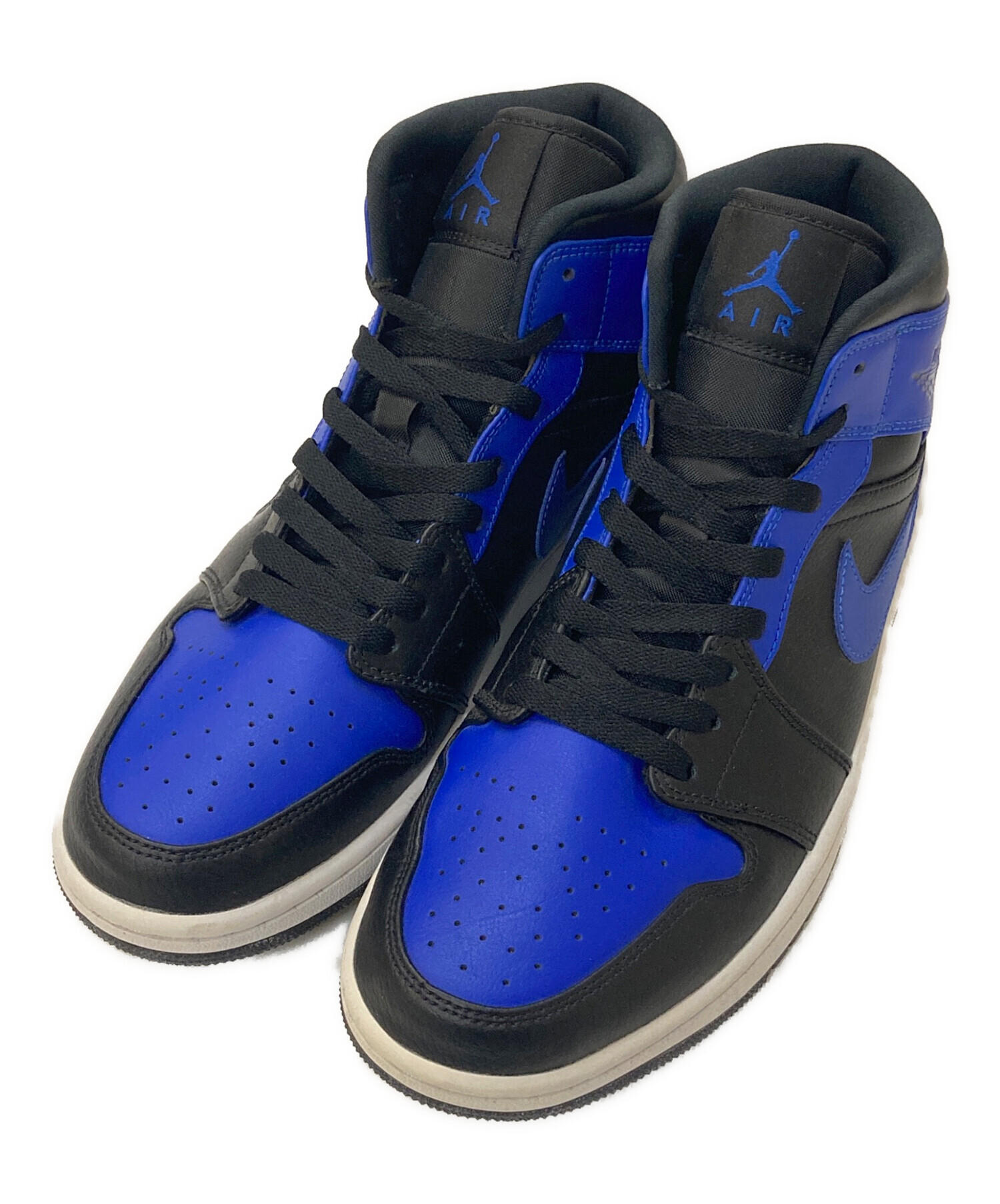 中古・古着通販】NIKE (ナイキ) AIR JORDAN 1 MID BLACK/HYPER ROYAL 