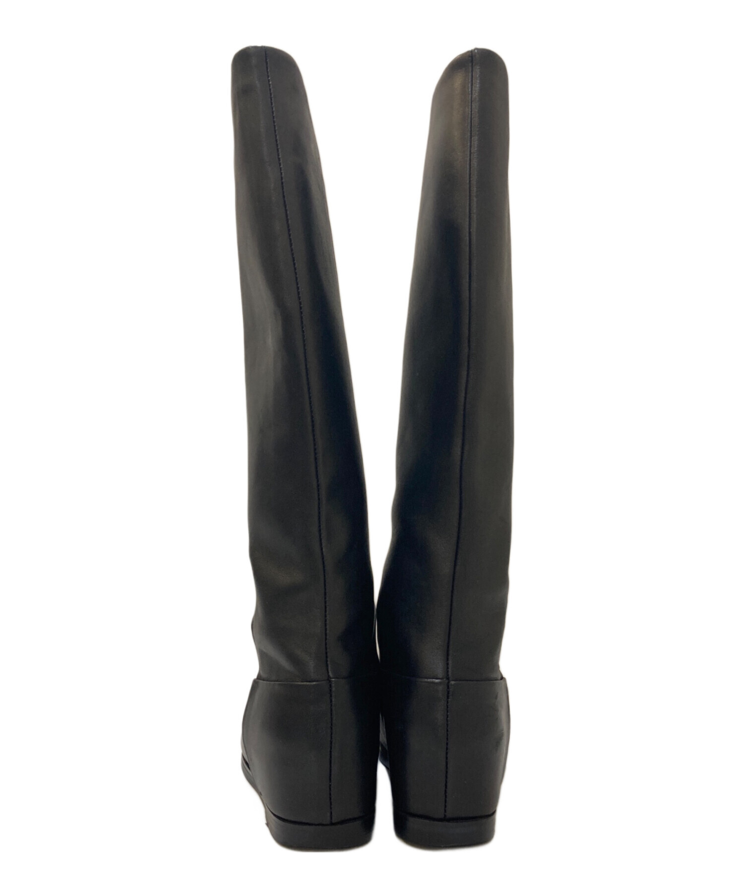 【新品未使用】REMME ロングブーツ/ブラック/36 中古・古着通販】REMME (レメ) ロングブーツ ブラック サイズ:36
