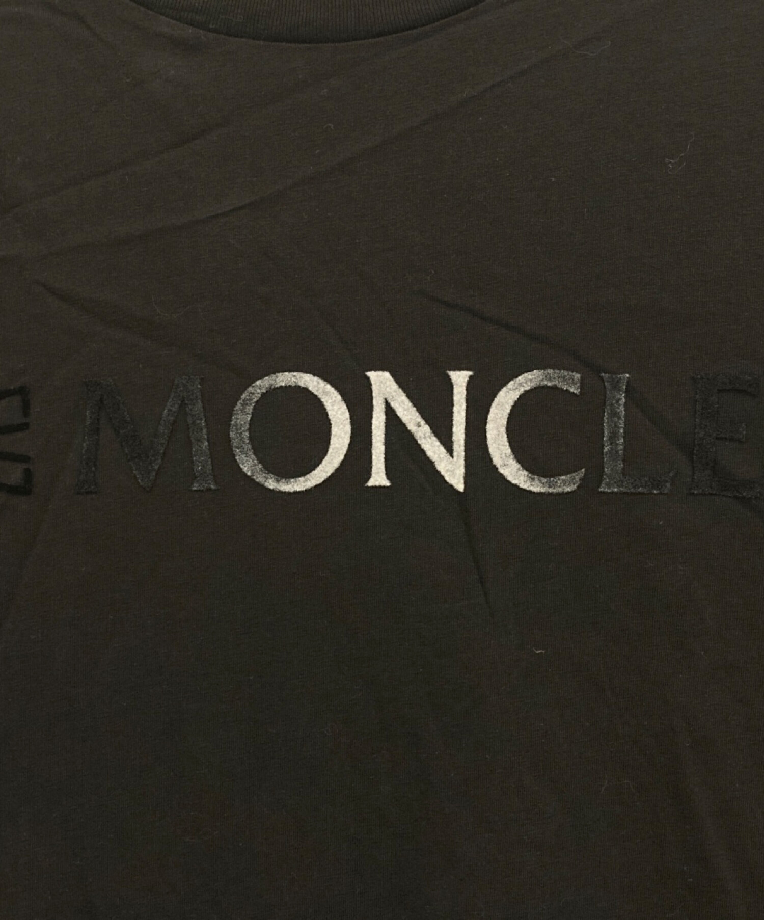 中古・古着通販】MONCLER (モンクレール) SS T-SHIRT ブラック サイズ