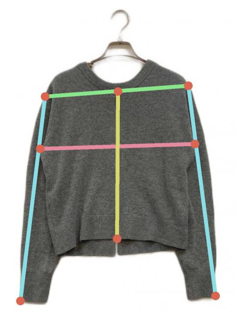 SuzuHirose×CLANE センタースリット 2way ニット ブラック CLANE W