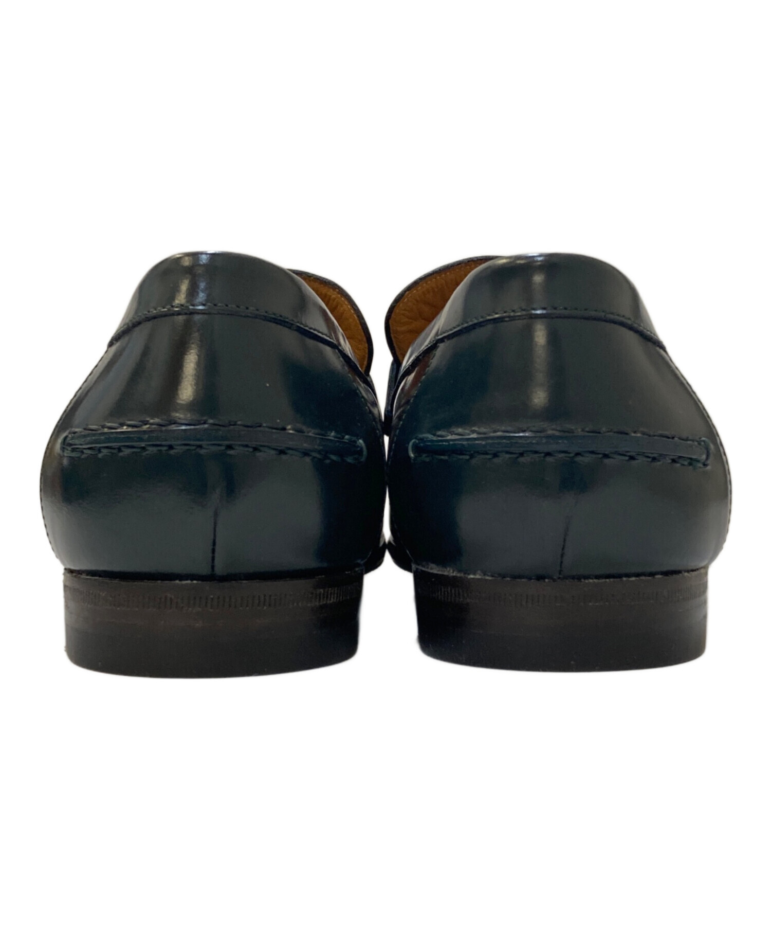 中古・古着通販】GUCCI (グッチ) ガラスレザーコインローファー