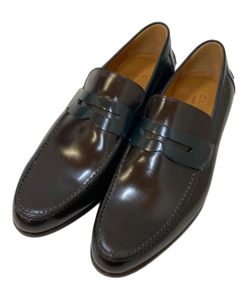 中古・古着通販】GUCCI (グッチ) ガラスレザーコインローファー