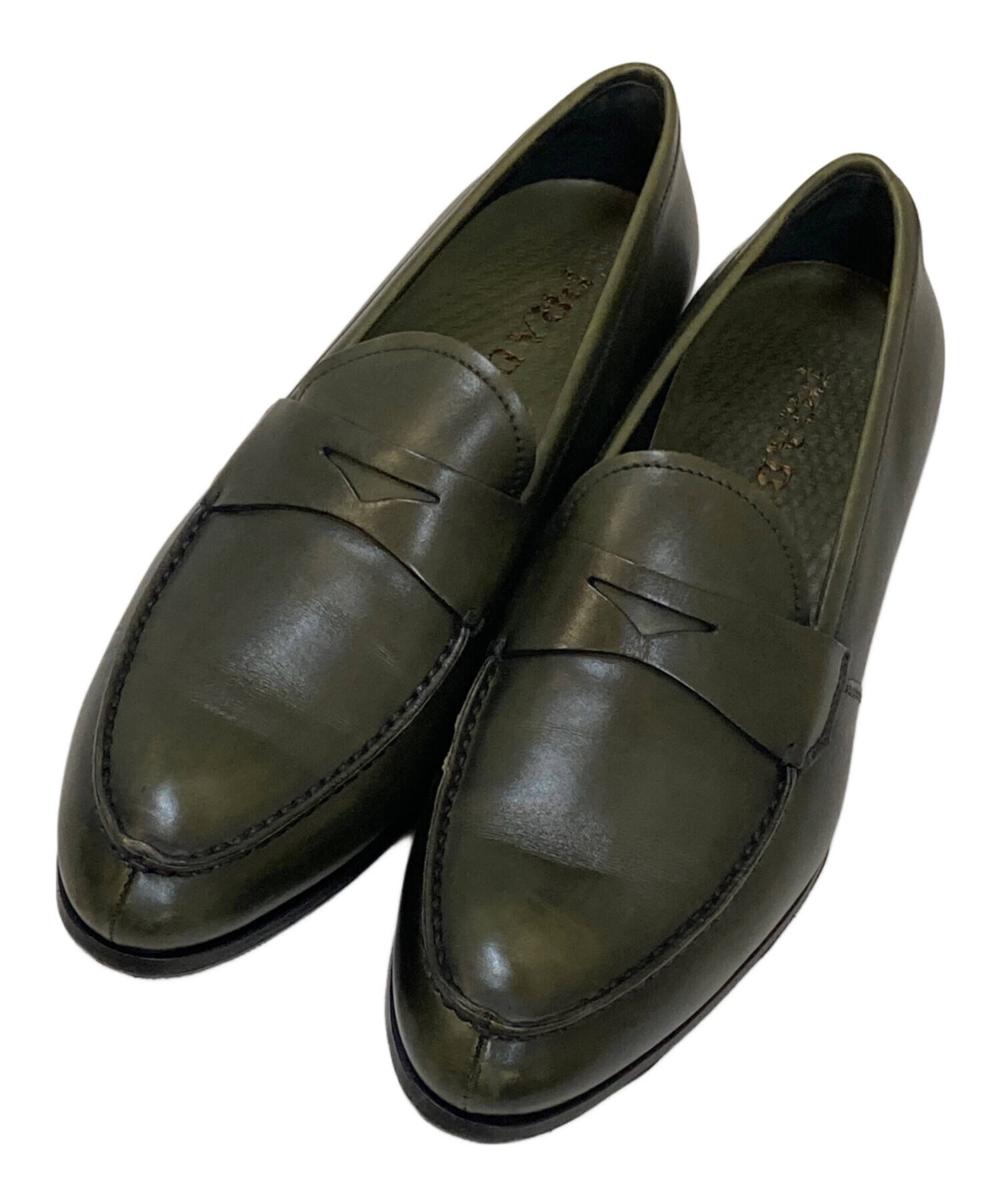 中古・古着通販】PRADA (プラダ) コインローファー グリーン サイズ:6 