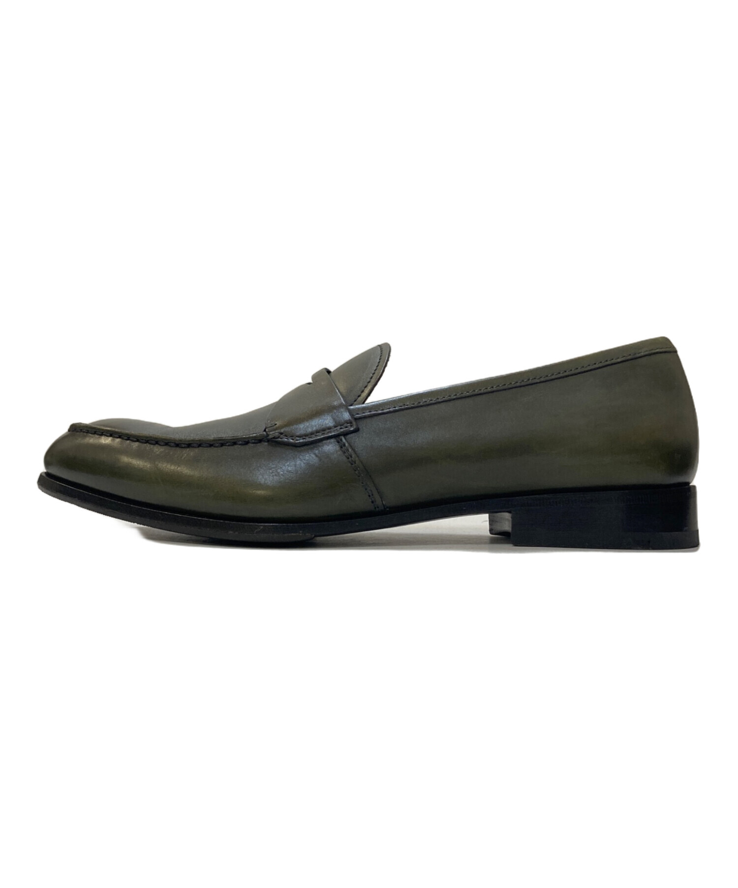 中古・古着通販】PRADA (プラダ) コインローファー グリーン サイズ:6 