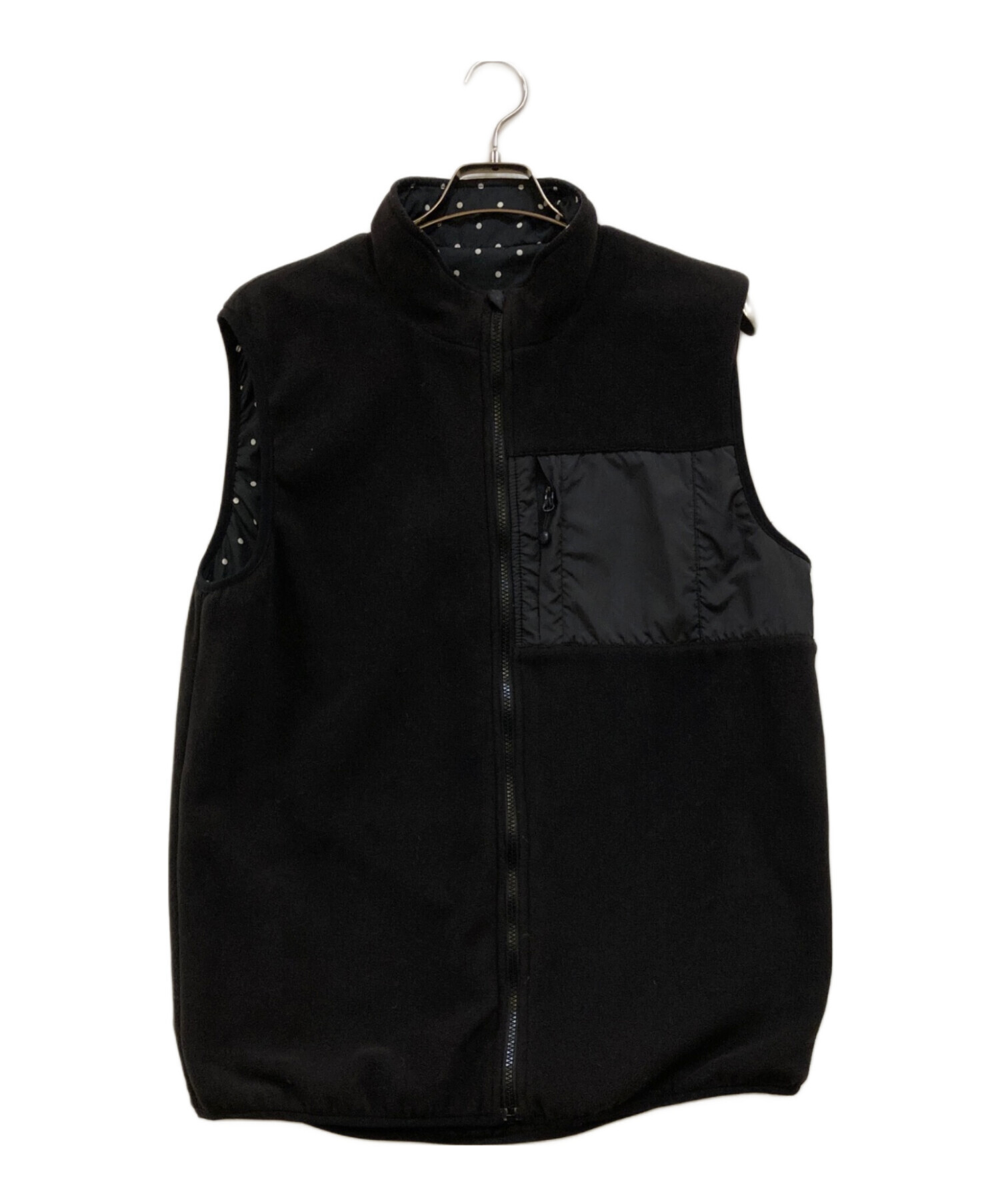 中古・古着通販】stussy (ステューシー) リバーシブルベスト ブラック