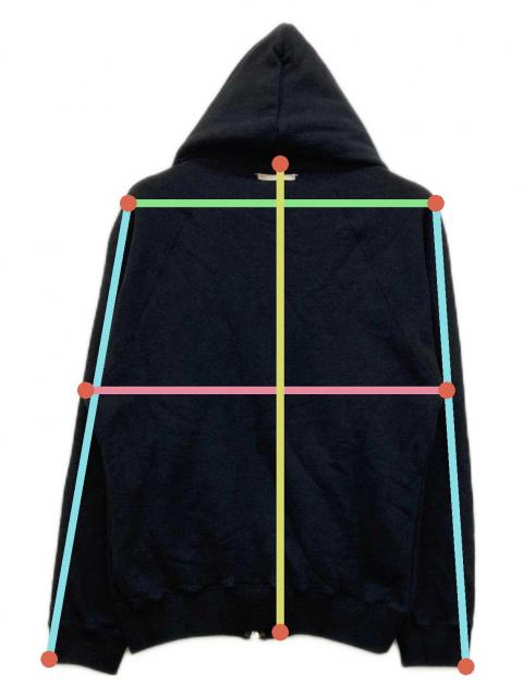 中古・古着通販】Maison Kinema (メゾン キネマ) Loopwheel zip hoodie