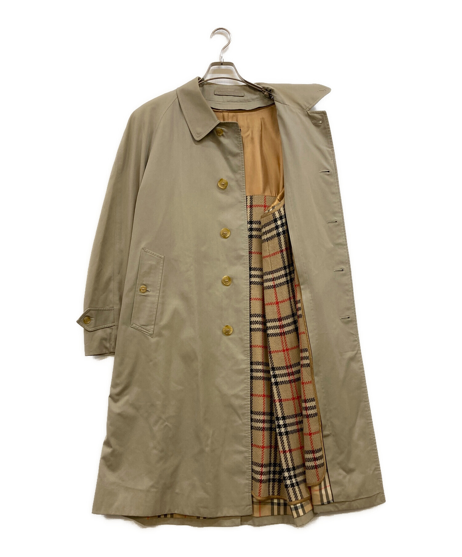 未使用級 BURBERRY コート ケンジントン ベージュ 52 ロング ケンジントン ヘリテージ トレンチコート (ハニーベージュ