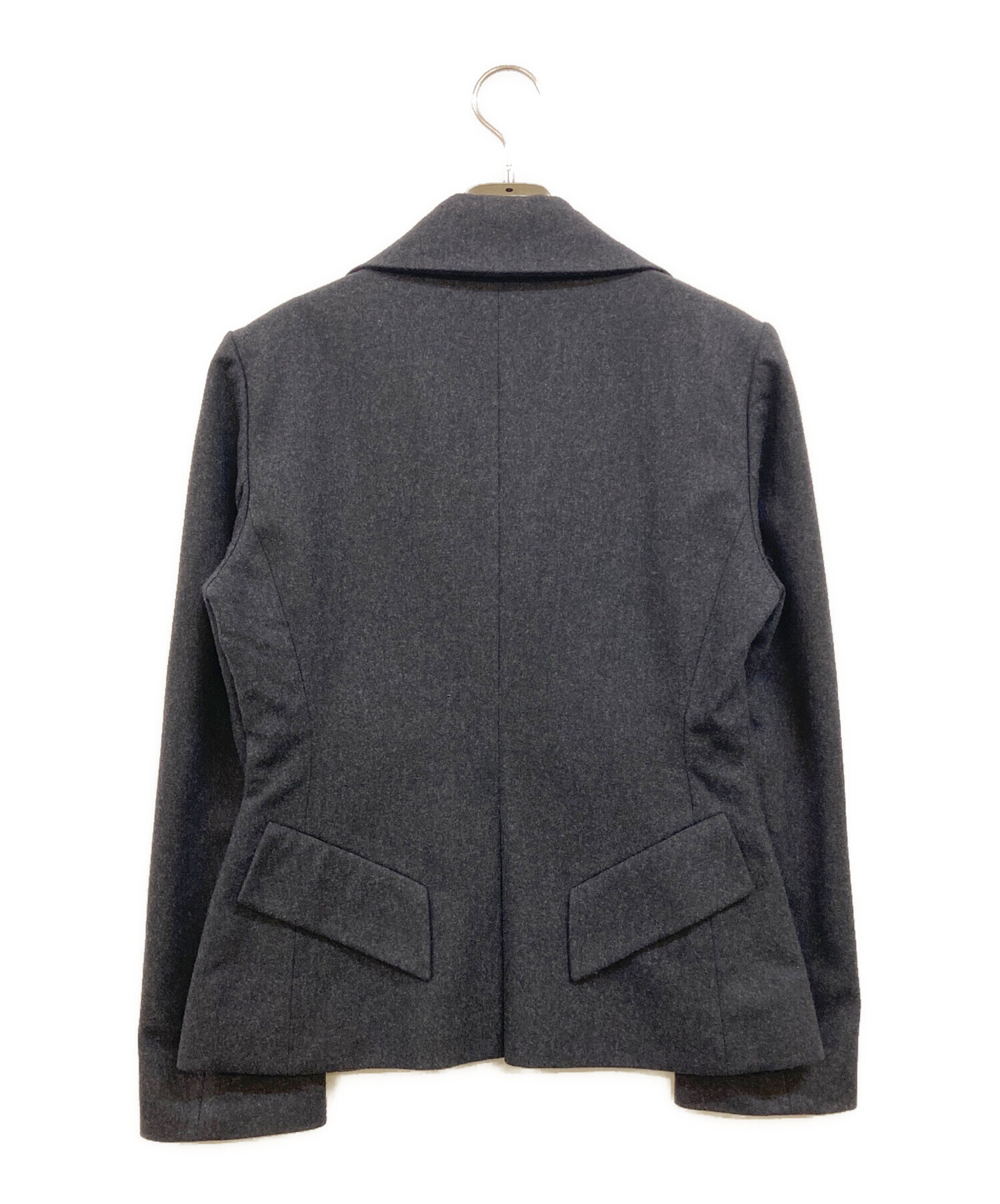 中古・古着通販】HERMES (エルメス) カシミヤウールジャケット グレー