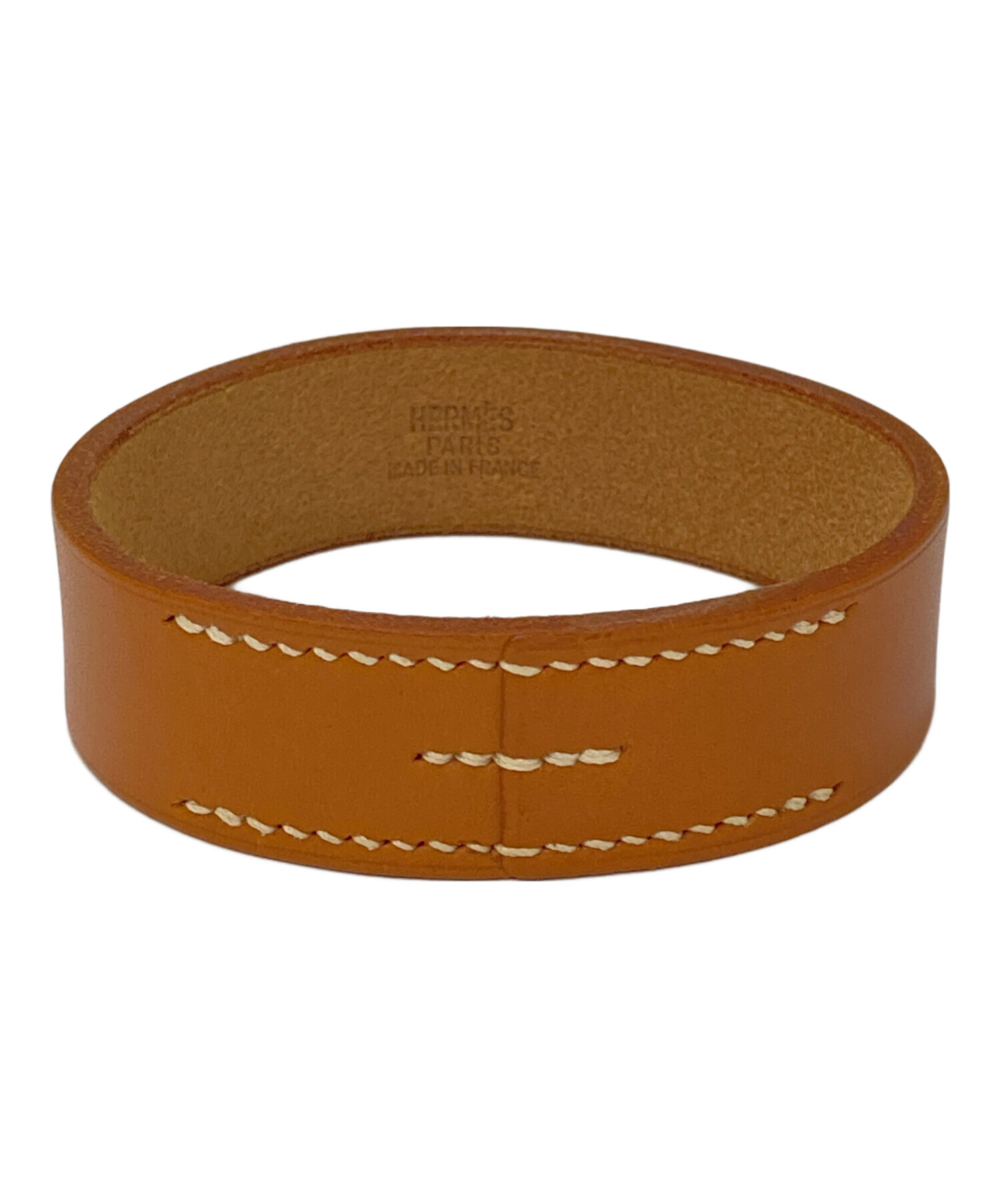 中古・古着通販】HERMES (エルメス) プールトゥール GM レザーバングル