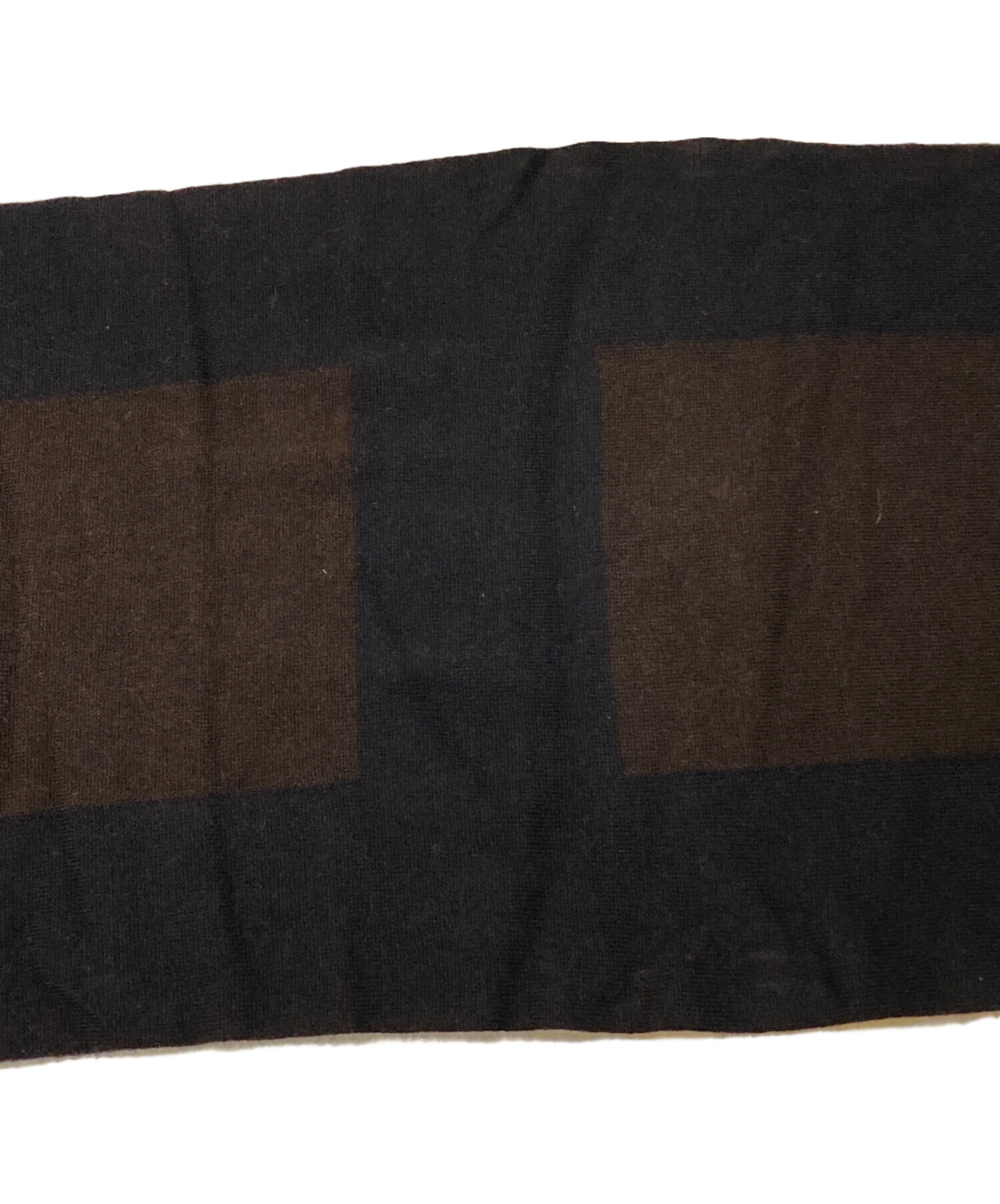 中古・古着通販】HERMES (エルメス) カシミヤウール フリンジマフラー