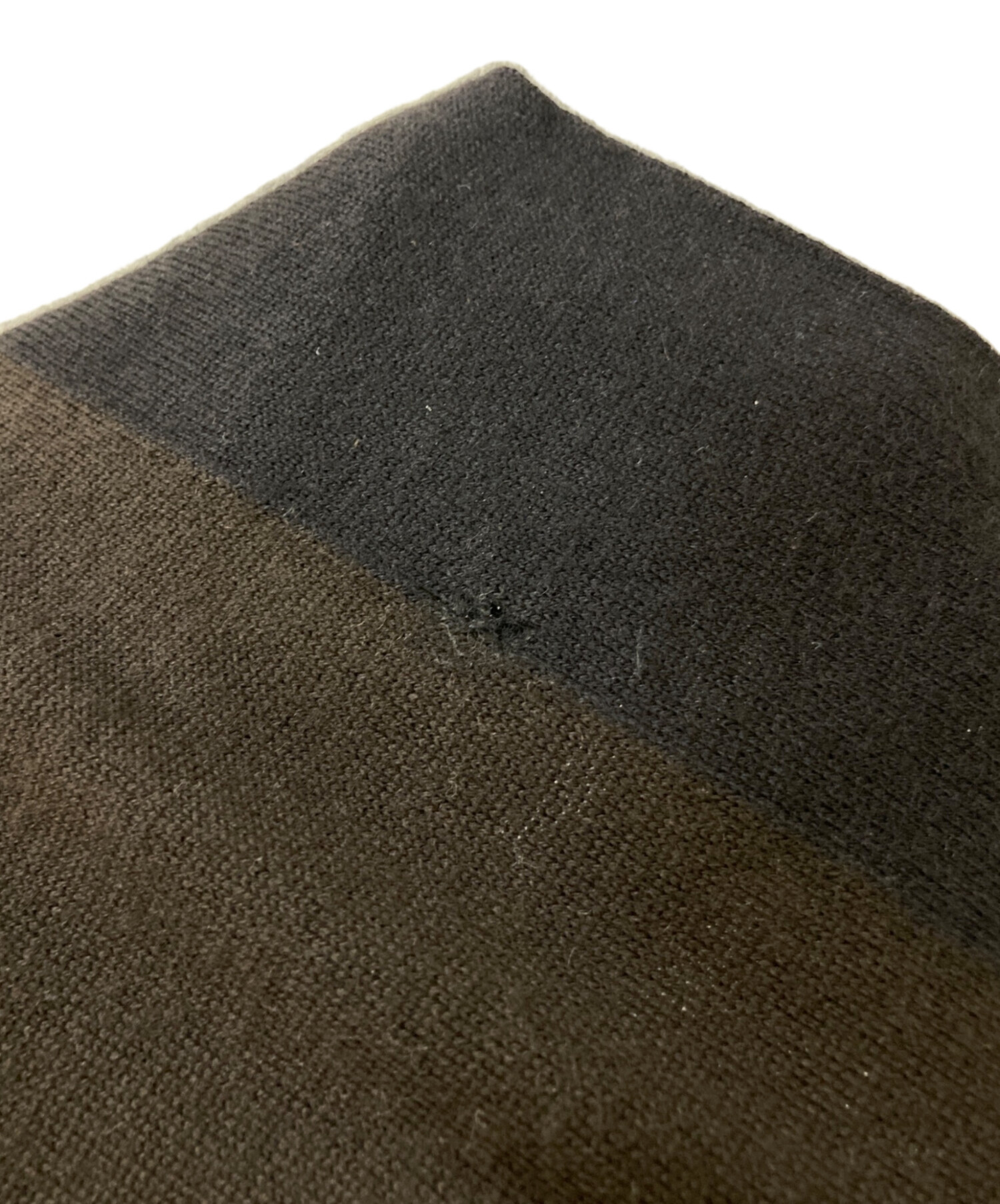 中古・古着通販】HERMES (エルメス) カシミヤウール フリンジマフラー