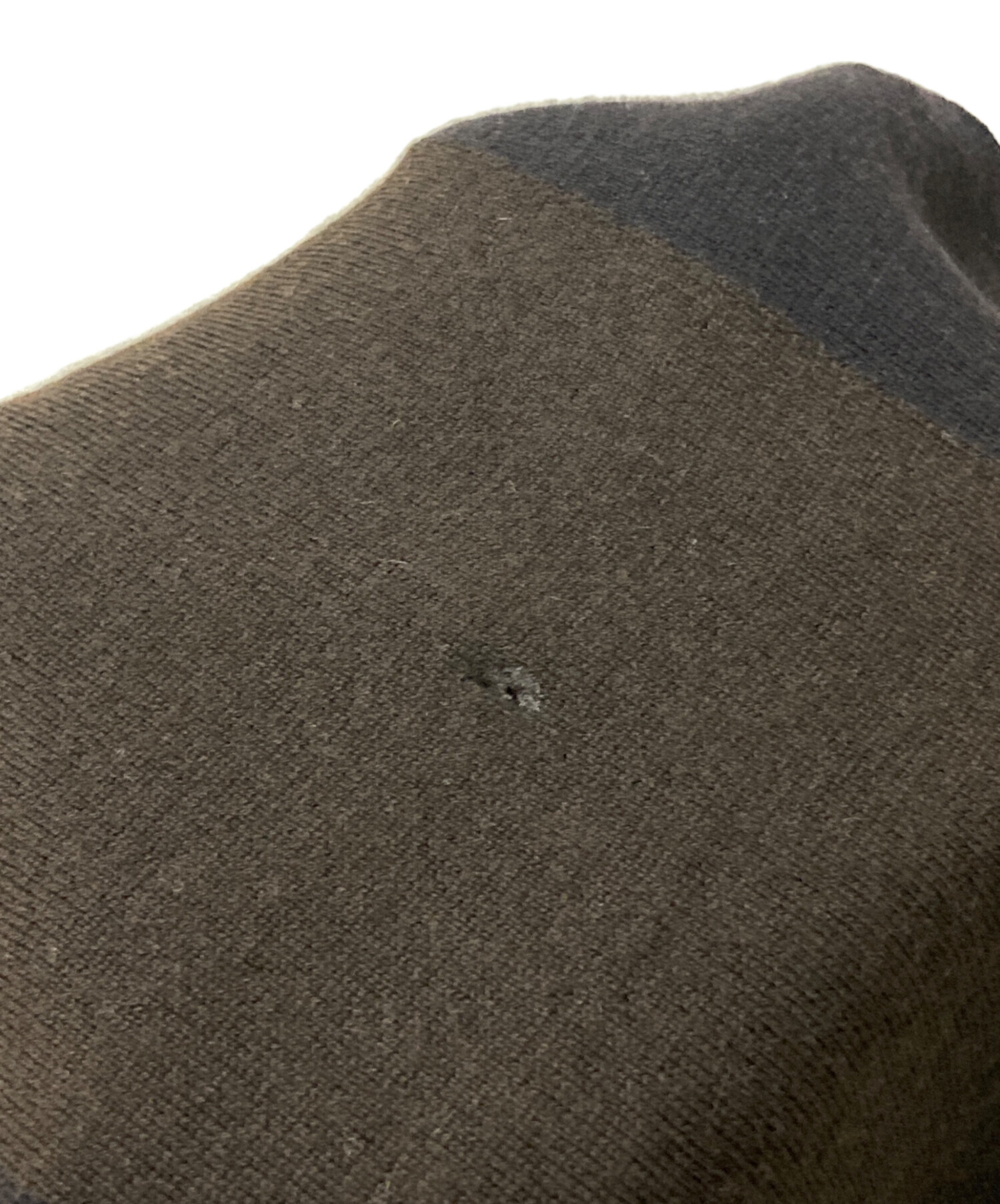 中古・古着通販】HERMES (エルメス) カシミヤウール フリンジマフラー