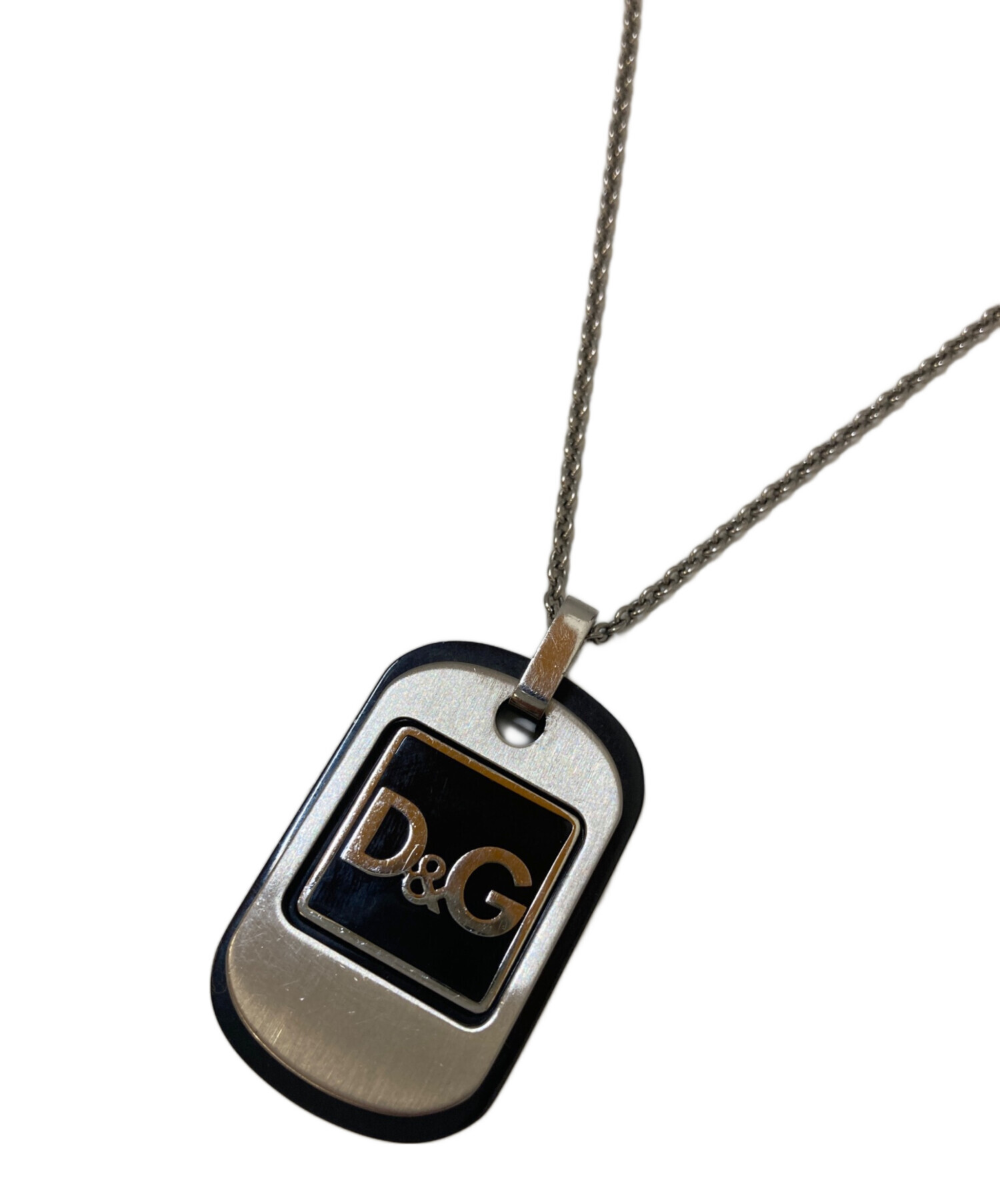 中古・古着通販】D&G (ディーアンドジー) 2連ドッグタグネックレス