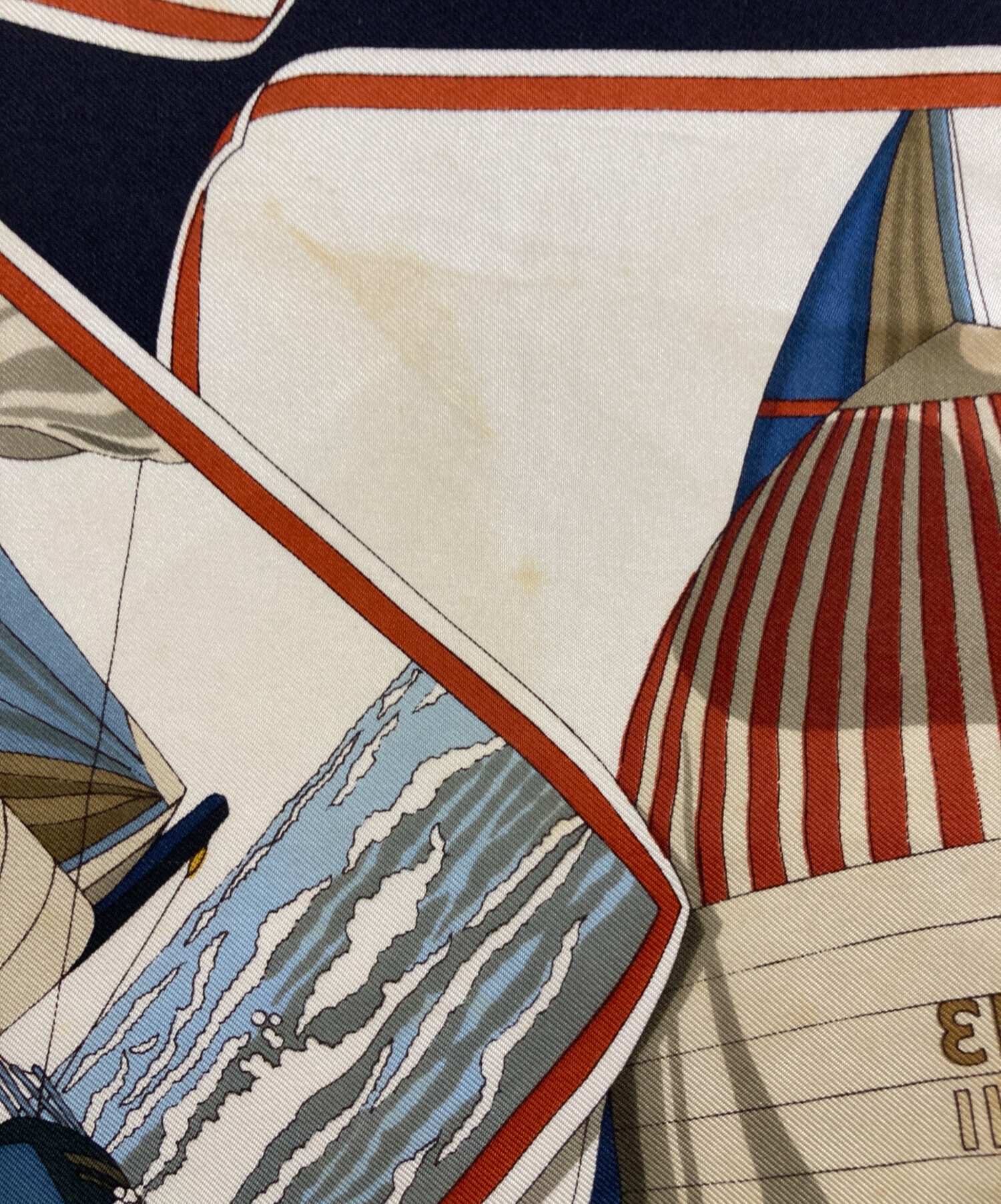 中古・古着通販】GUCCI (グッチ) セーリングモチーフシルクスカーフ