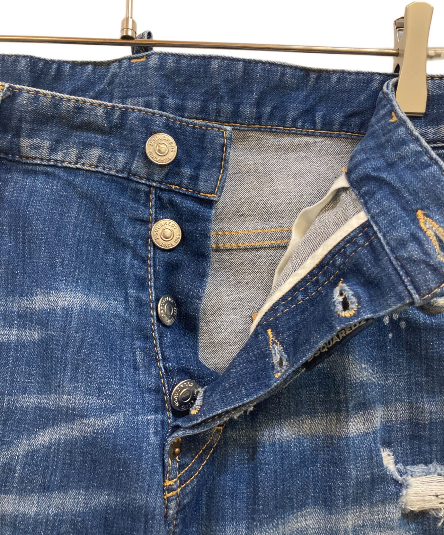 中古・古着通販】DSQUARED2 (ディースクエアード) ダメージデニム