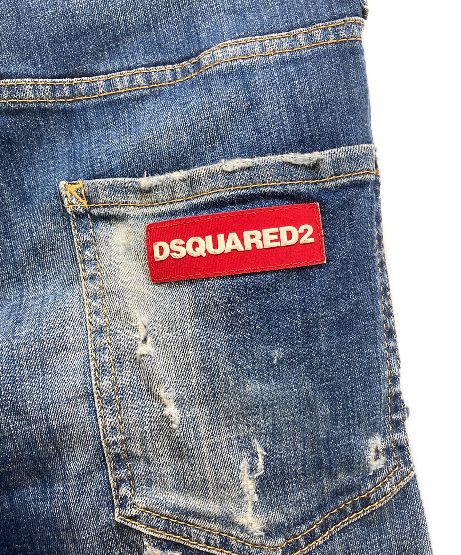 中古・古着通販】DSQUARED2 (ディースクエアード) ダメージデニム