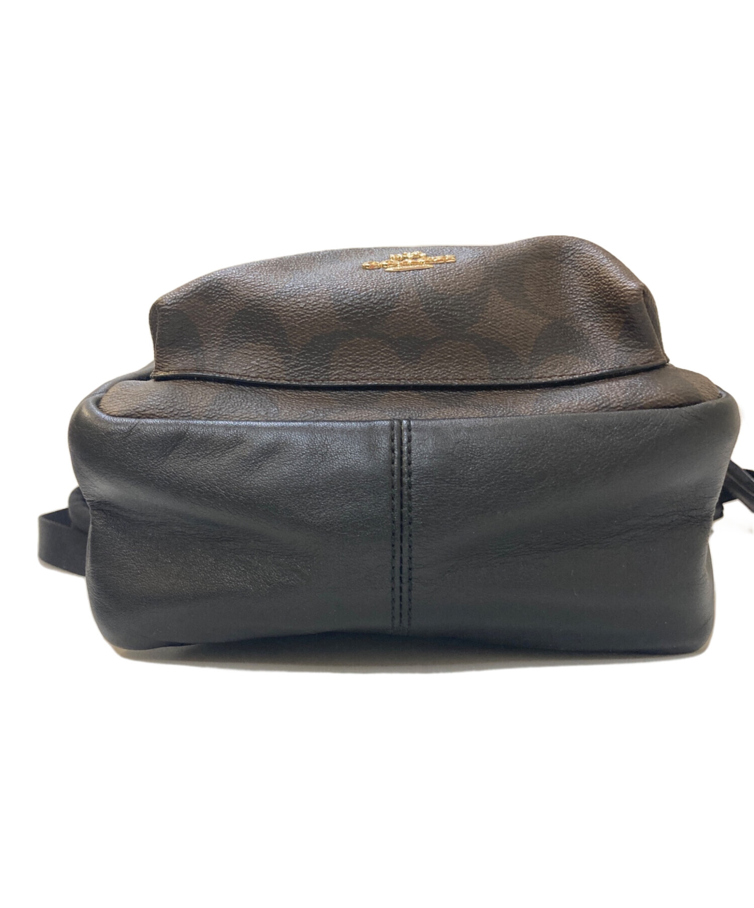 中古・古着通販】COACH (コーチ) シグネチャー ミニリュック ブラウン