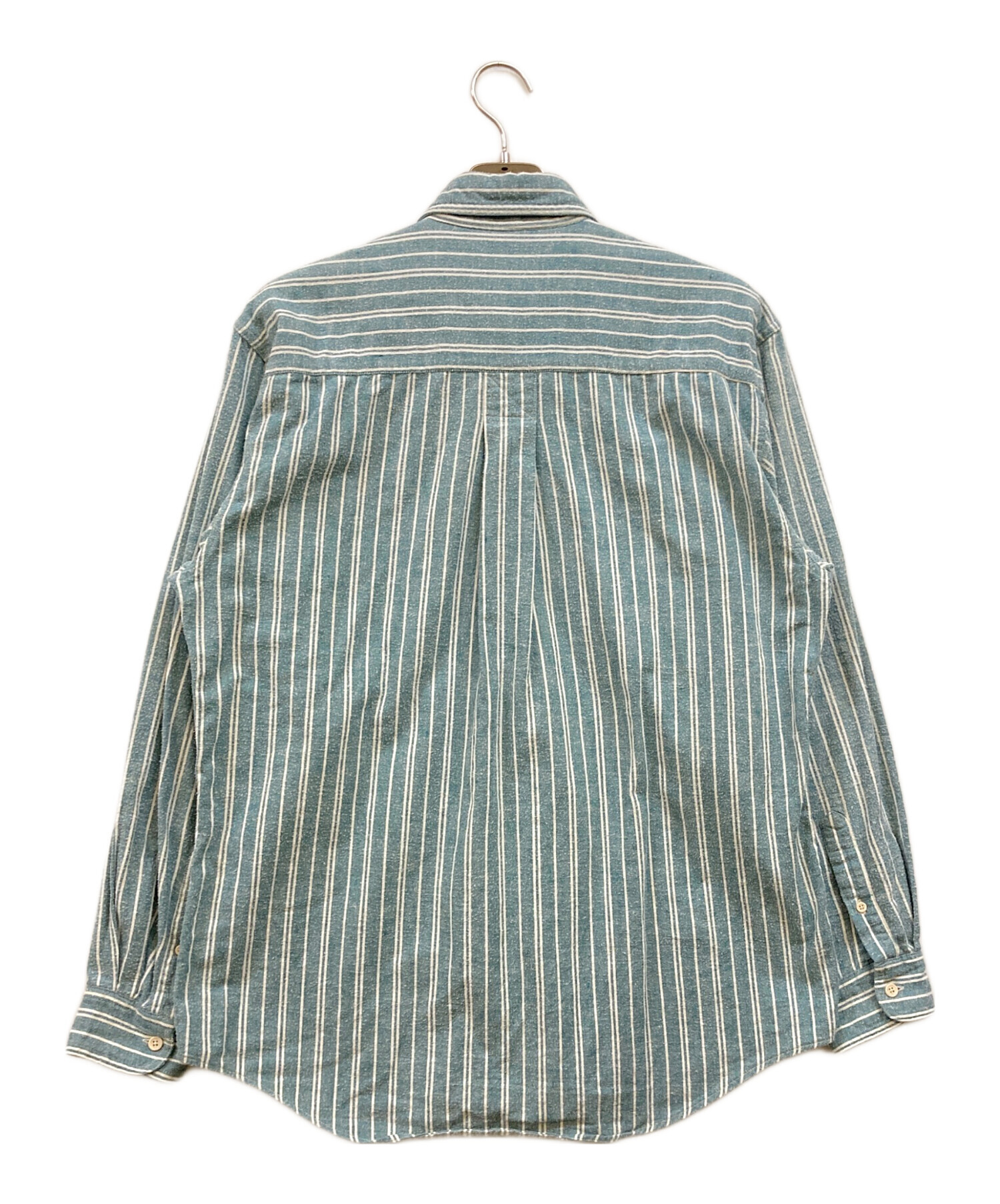 ebure エブール ドレスシャツ 38(M位) 水色(ストライプ) 【古着】【中古】 ebure - ebure エブール ドレスシャツ 38(M位) 水色(ストライプ