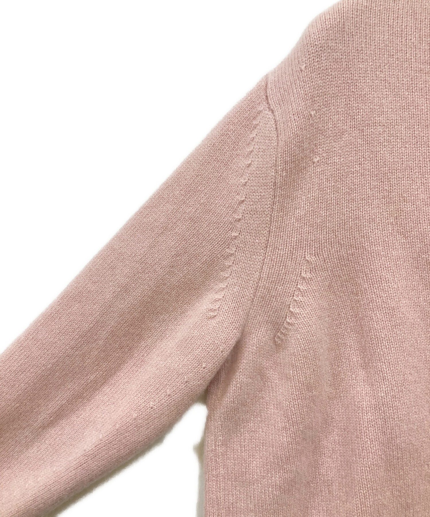 中古・古着通販】DRAWER (ドゥロワー) 7Gカシミヤクルーネックニット