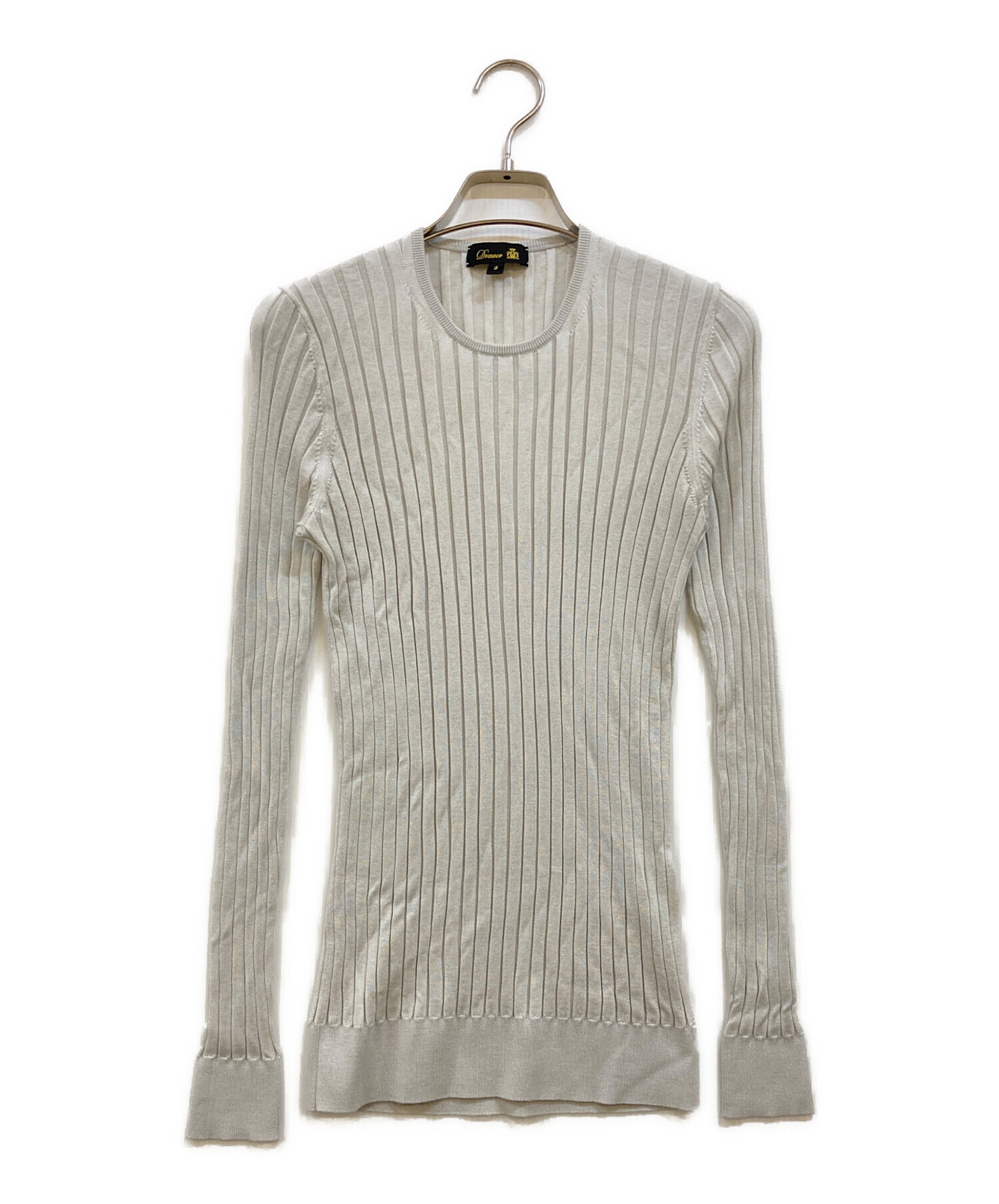 中古・古着通販】Drawer (ドゥロワー) 18Gカシミヤシルククルーネック