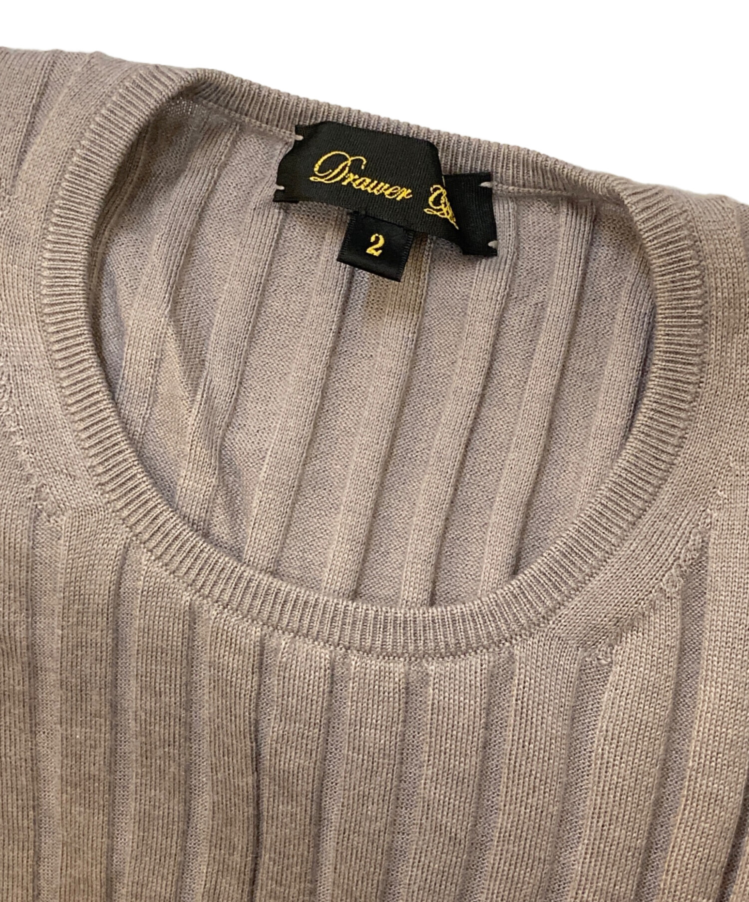中古・古着通販】DRAWER (ドゥロワー) 18Gカシミヤシルククルーネック