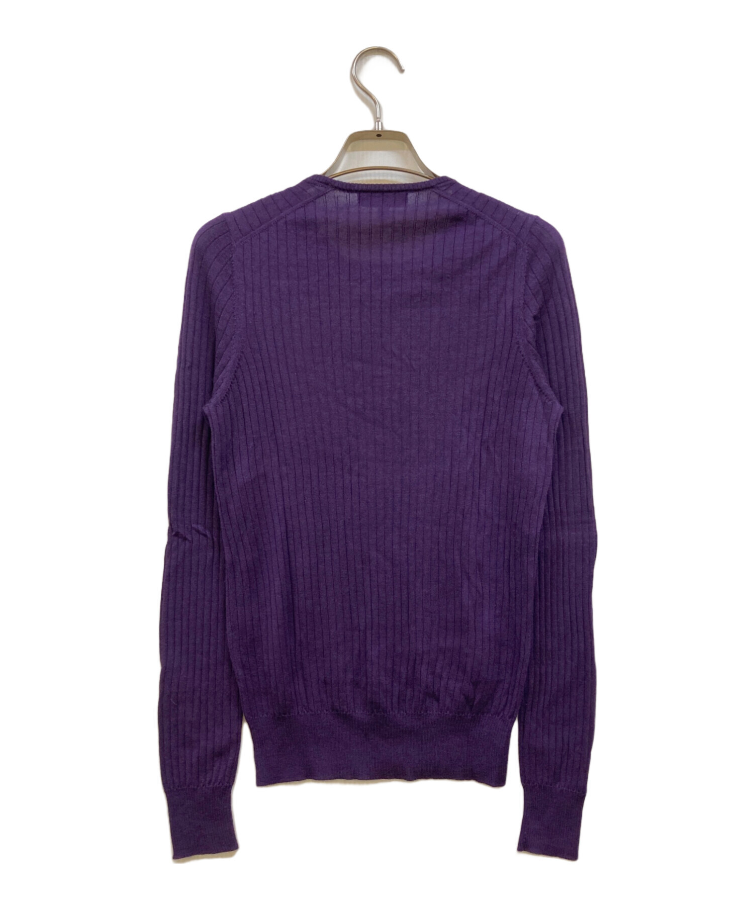 中古・古着通販】DRAWER (ドゥロワー) 18G カシミヤシルクリブクルー