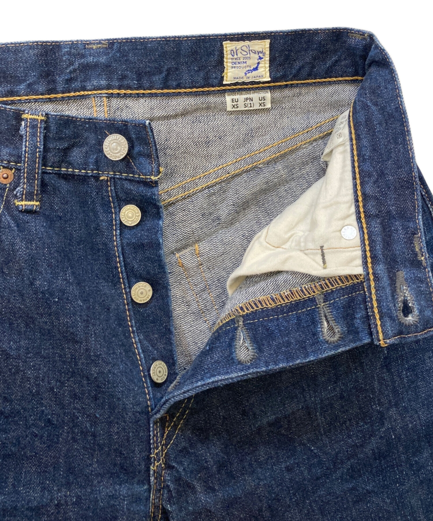 中古・古着通販】orSlow (オアスロウ) LOT105 セルビッチデニムパンツ
