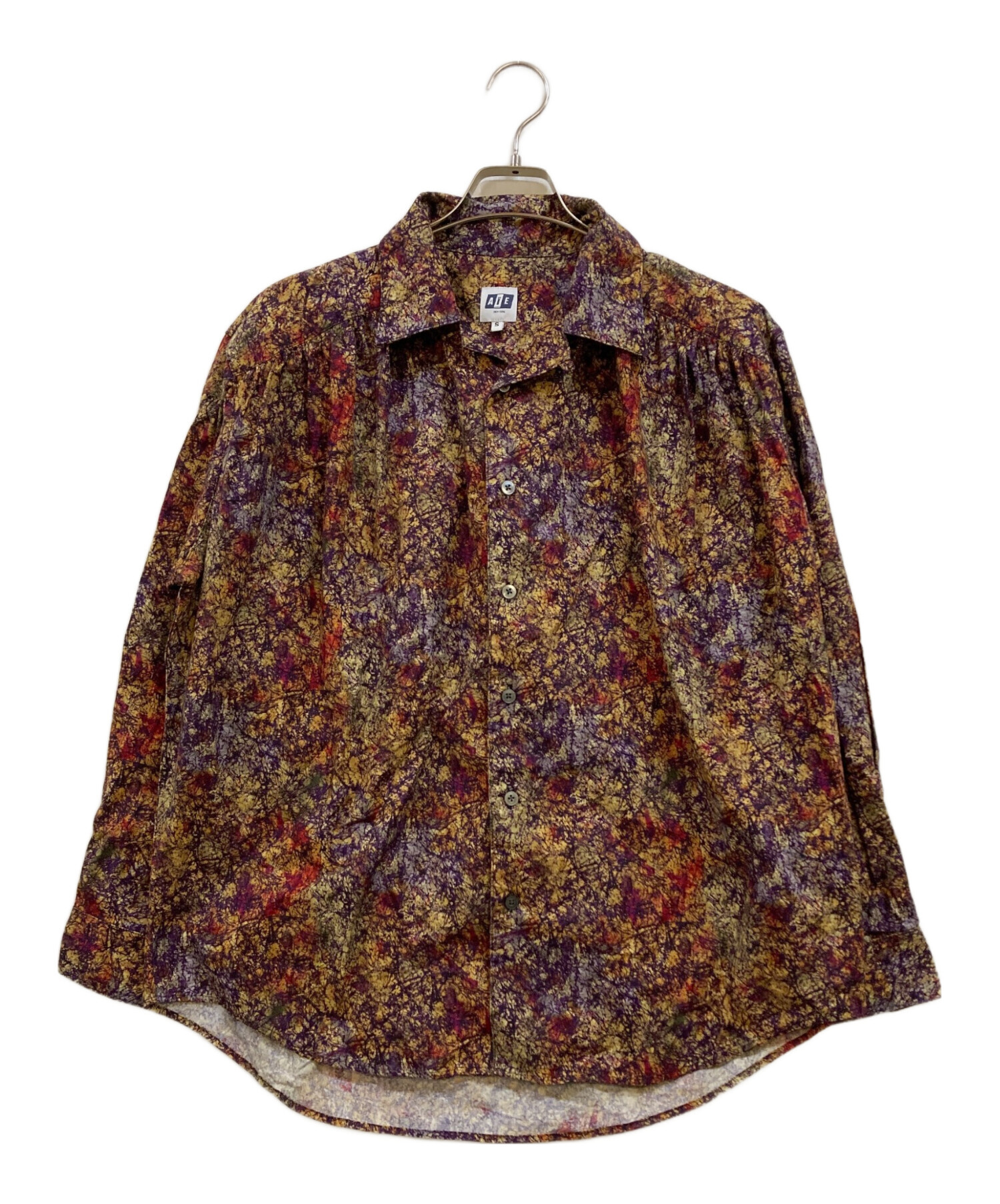 中古・古着通販】AiE (エーアイイー) 総柄シャツ ベージュ サイズ:S