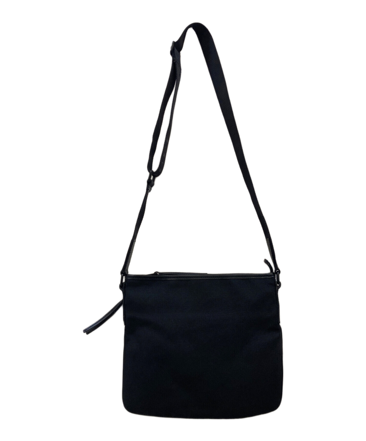 中古・古着通販】BURBERRY (バーバリー) レザー切替ショルダーバッグ