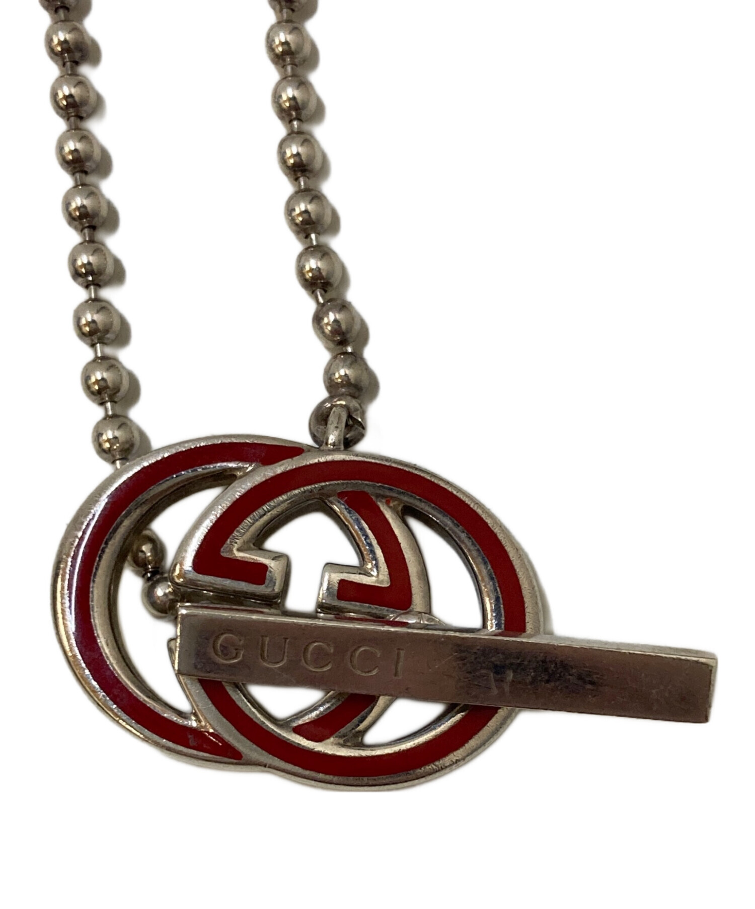 中古・古着通販】GUCCI (グッチ) GGロゴボールチェーンブレスレット