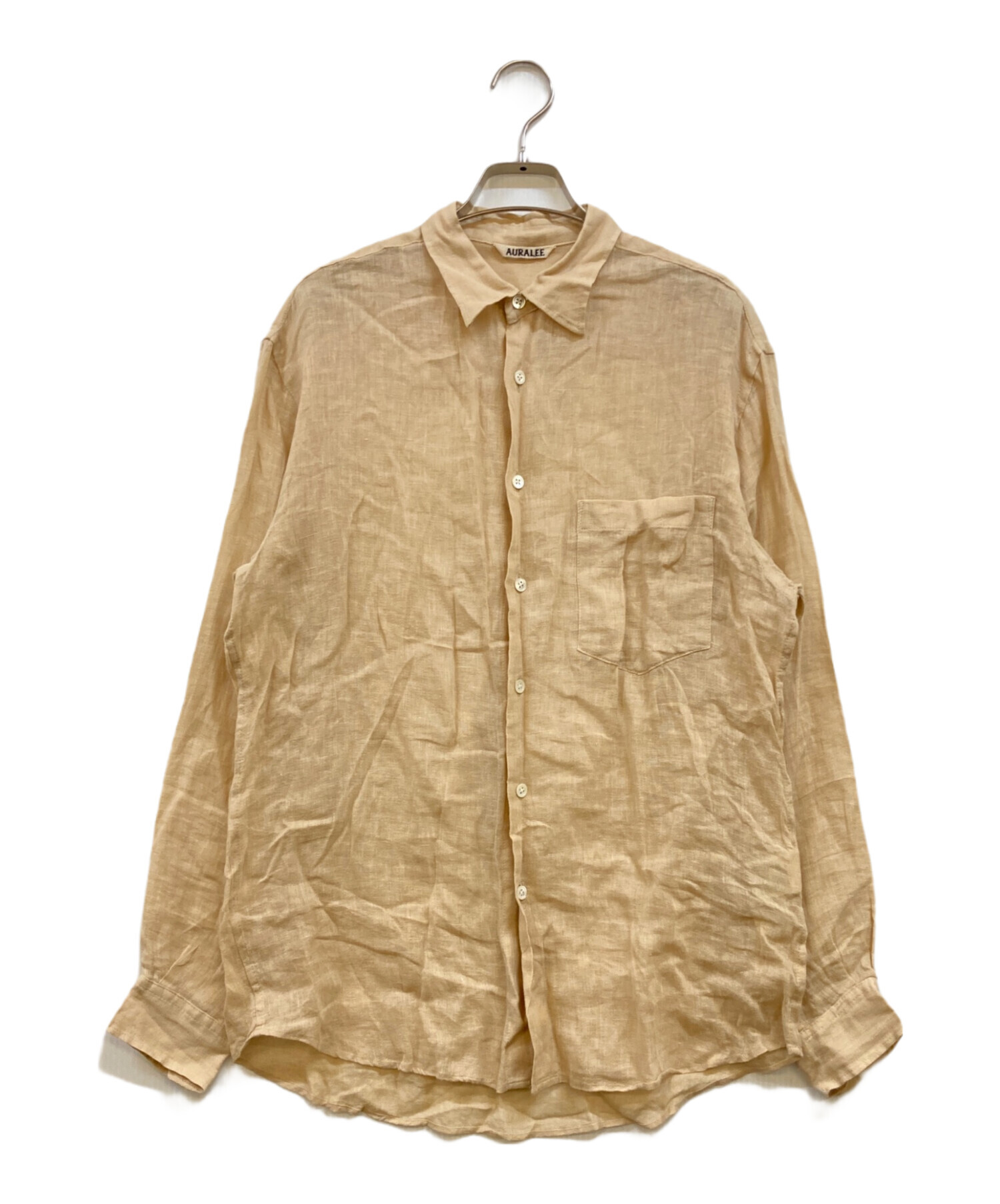 中古・古着通販】AURALEE (オーラリー) SEE-THROUGH LINEN SHIRTS