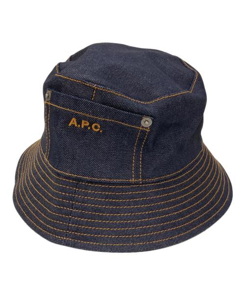 A.P.C golf バケット ハット アーペーセー 紐付 中古・古着通販】A.P.C. (アーペーセー) ステッチ デニムバケット