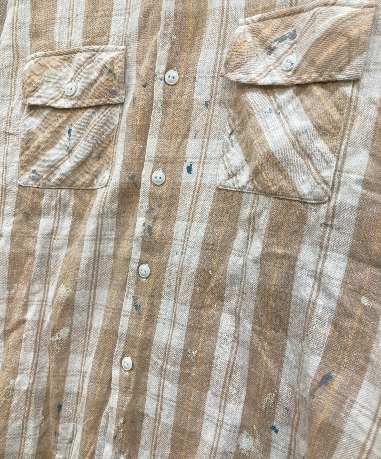 中古・古着通販】BOWWOW (バウワウ) PAINTED PAINTER FLANNEL SHIRT